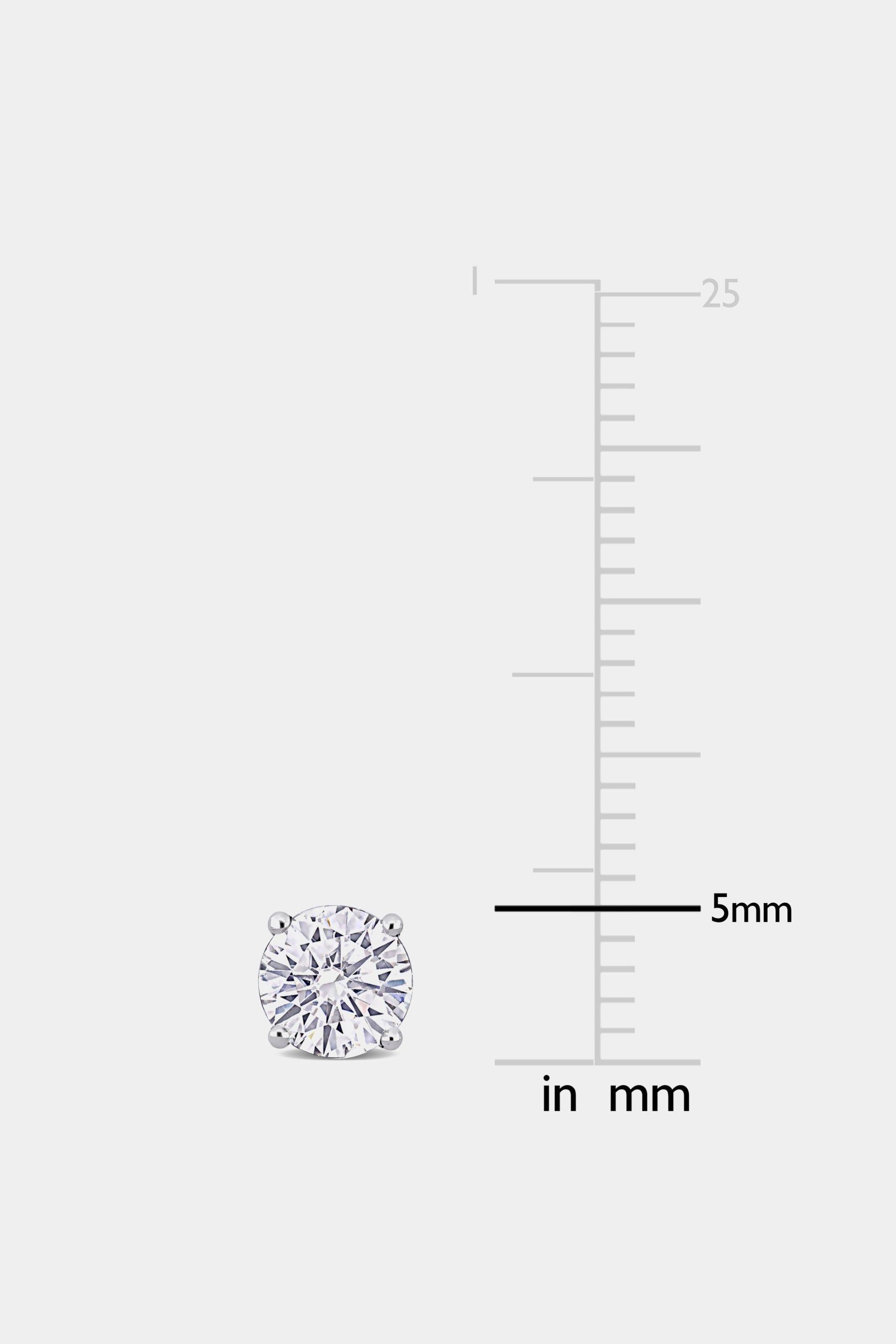 Lab-Created Diamond Stud Earrings sold by Lord & Taylor product image thumbnail 4