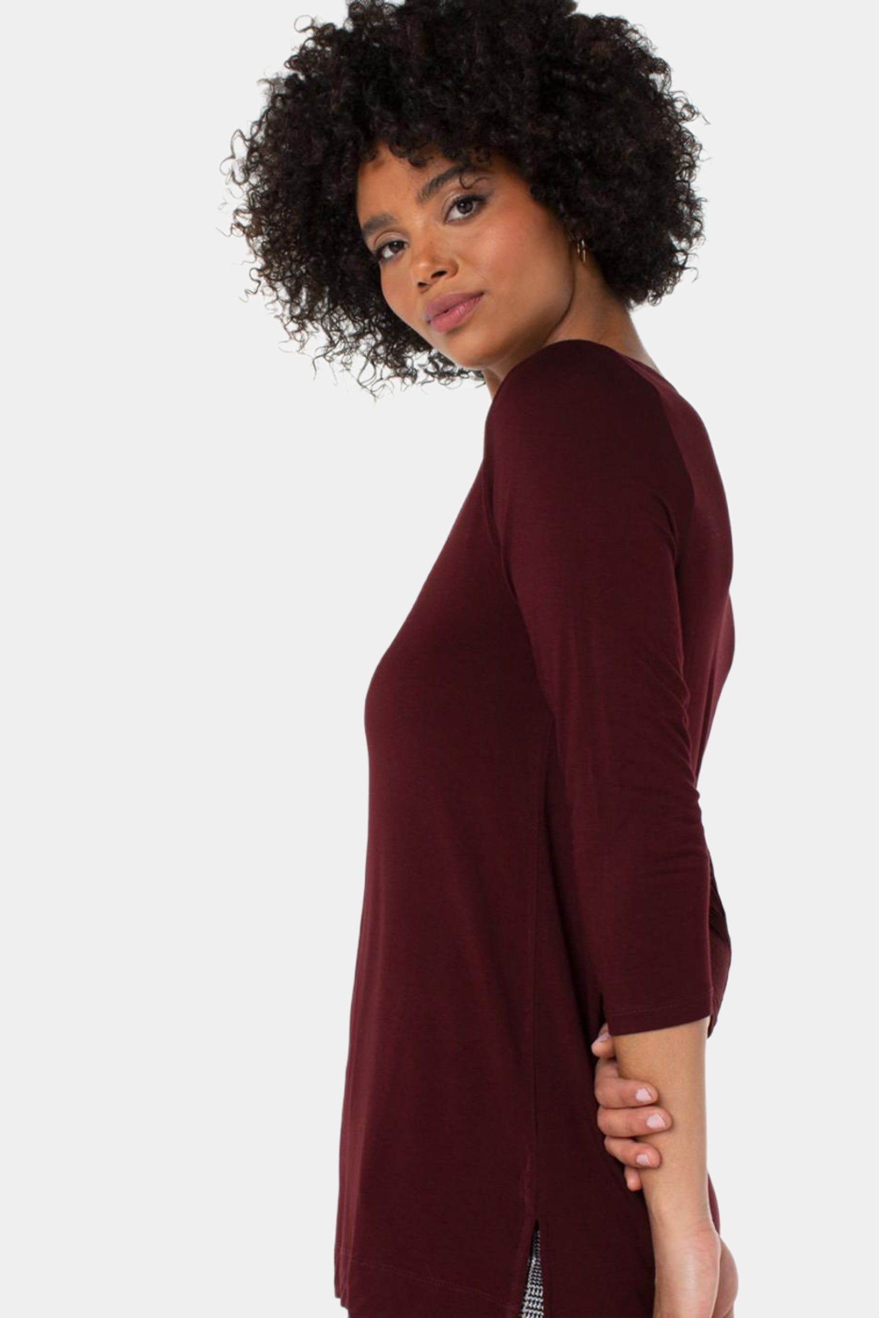 V-Neck Modal Knit Top sold by Lord & Taylor product image thumbnail 5