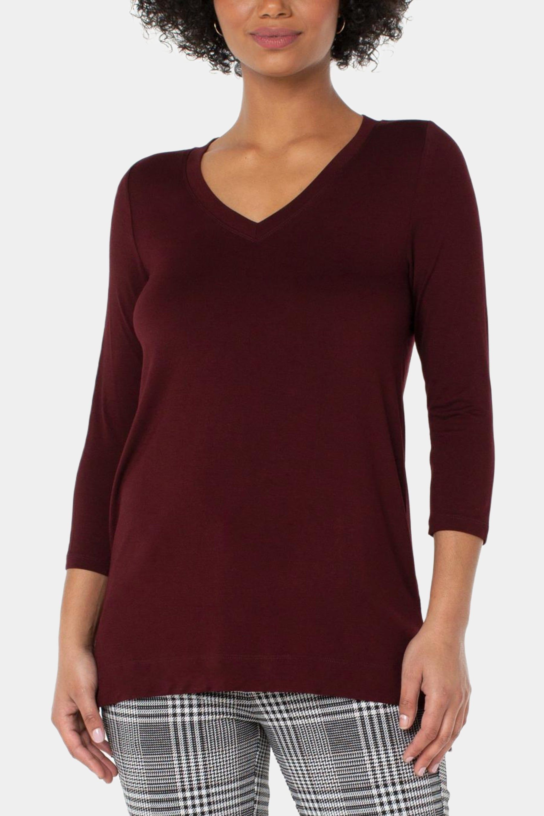 V-Neck Modal Knit Top sold by Lord & Taylor