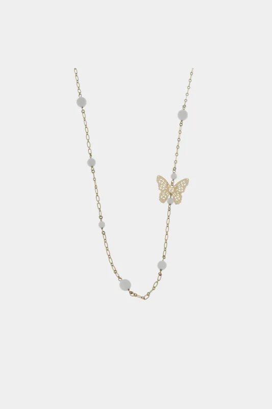 Butterfly Long Necklace sold by Lord & Taylor