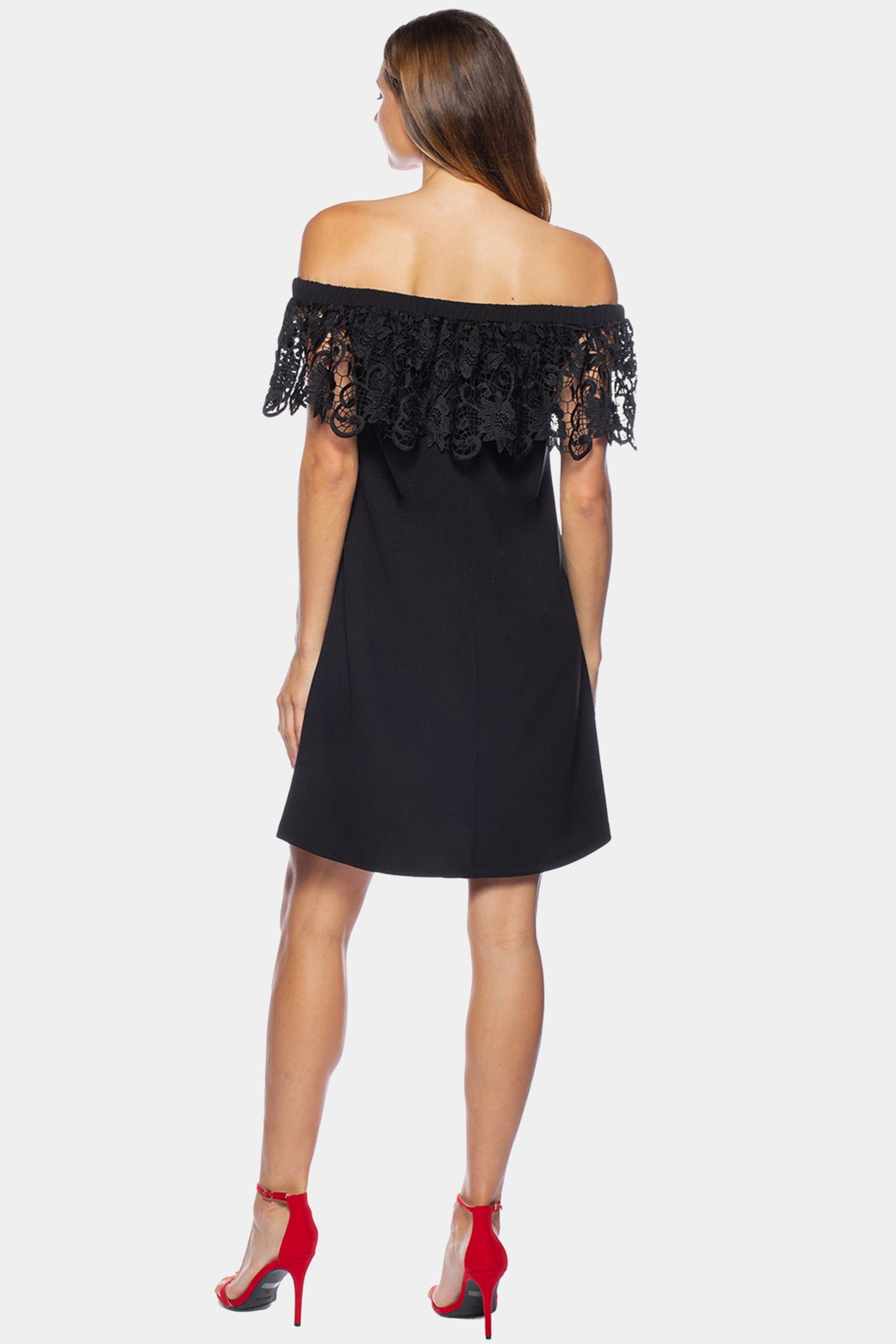 Off The Shoulder Lace Trim Dress sold by Lord & Taylor product image thumbnail 2