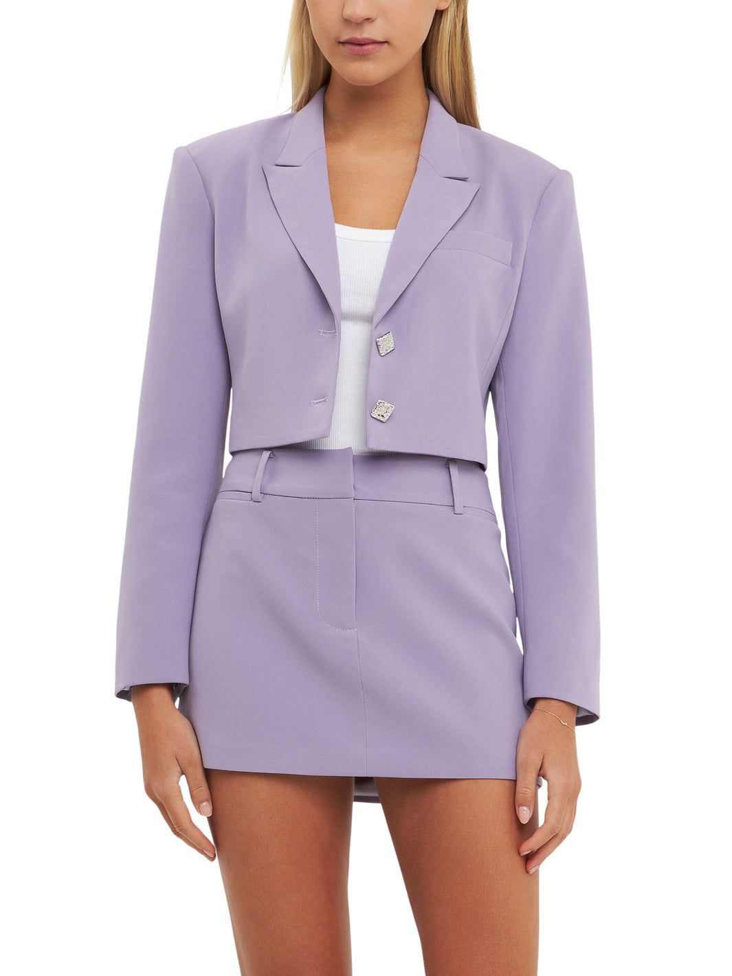 Silky Cropped Blazer sold by Lord & Taylor product image thumbnail 6