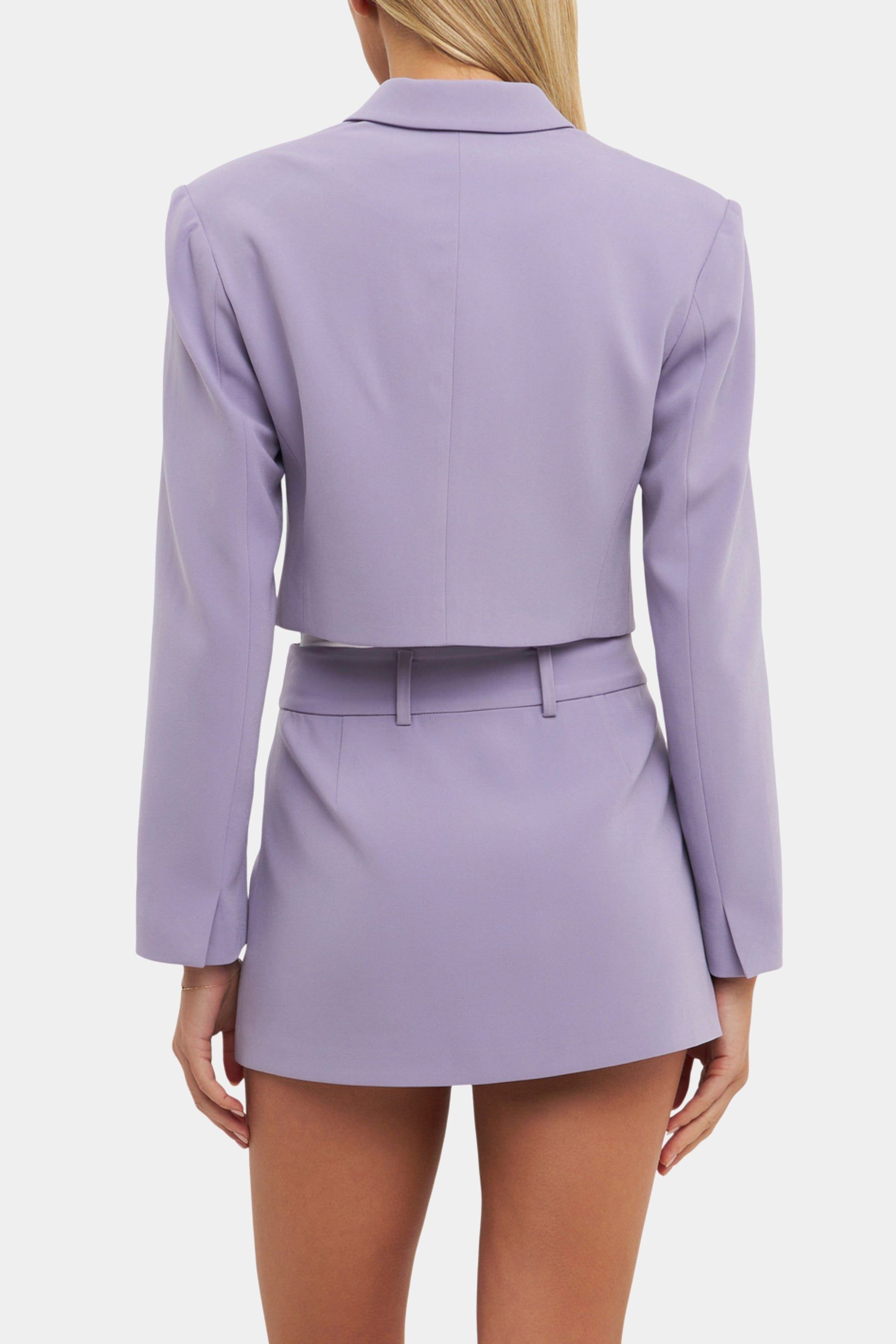 Silky Cropped Blazer sold by Lord & Taylor product image thumbnail 3