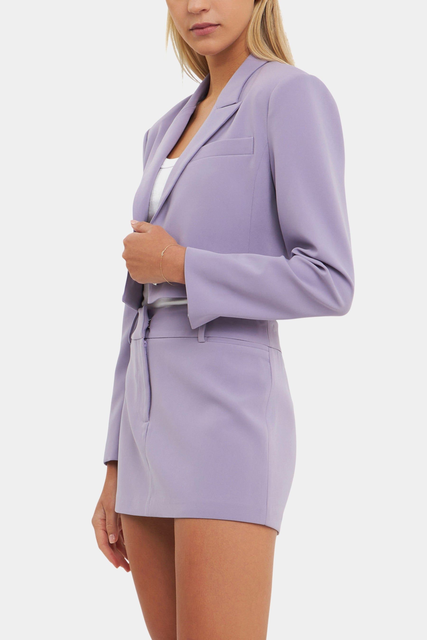 Silky Cropped Blazer sold by Lord & Taylor product image thumbnail 4