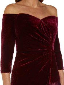 Off The Shoulder Velvet Gown sold by Lord & Taylor