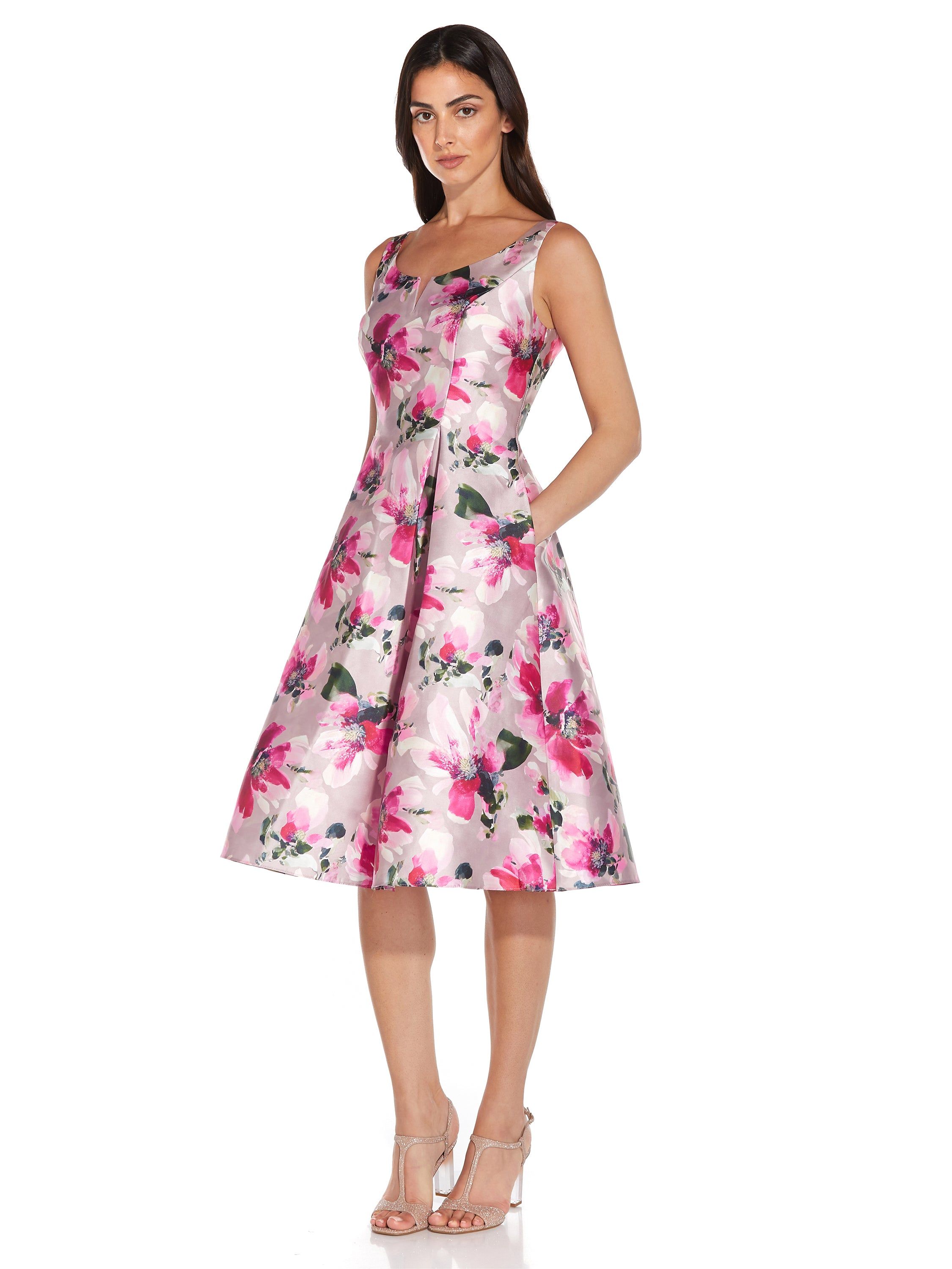 Floral Mikado Fit And Flare sold by Lord & Taylor product image thumbnail 4