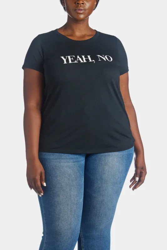 YEAH NO T-shirt sold by Lord & Taylor
