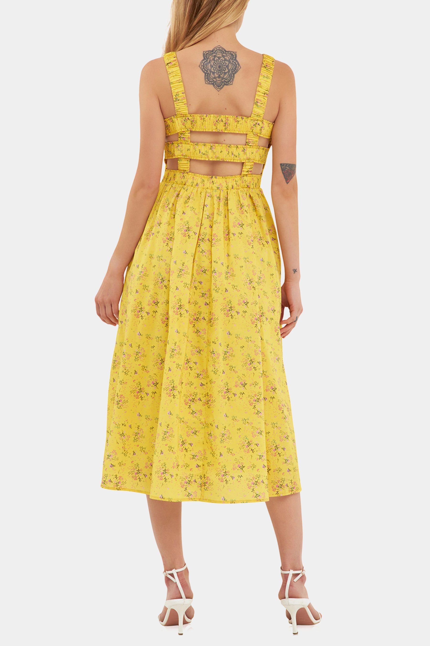 Floral Print Smocked Midi Dress sold by Lord & Taylor product image thumbnail 3