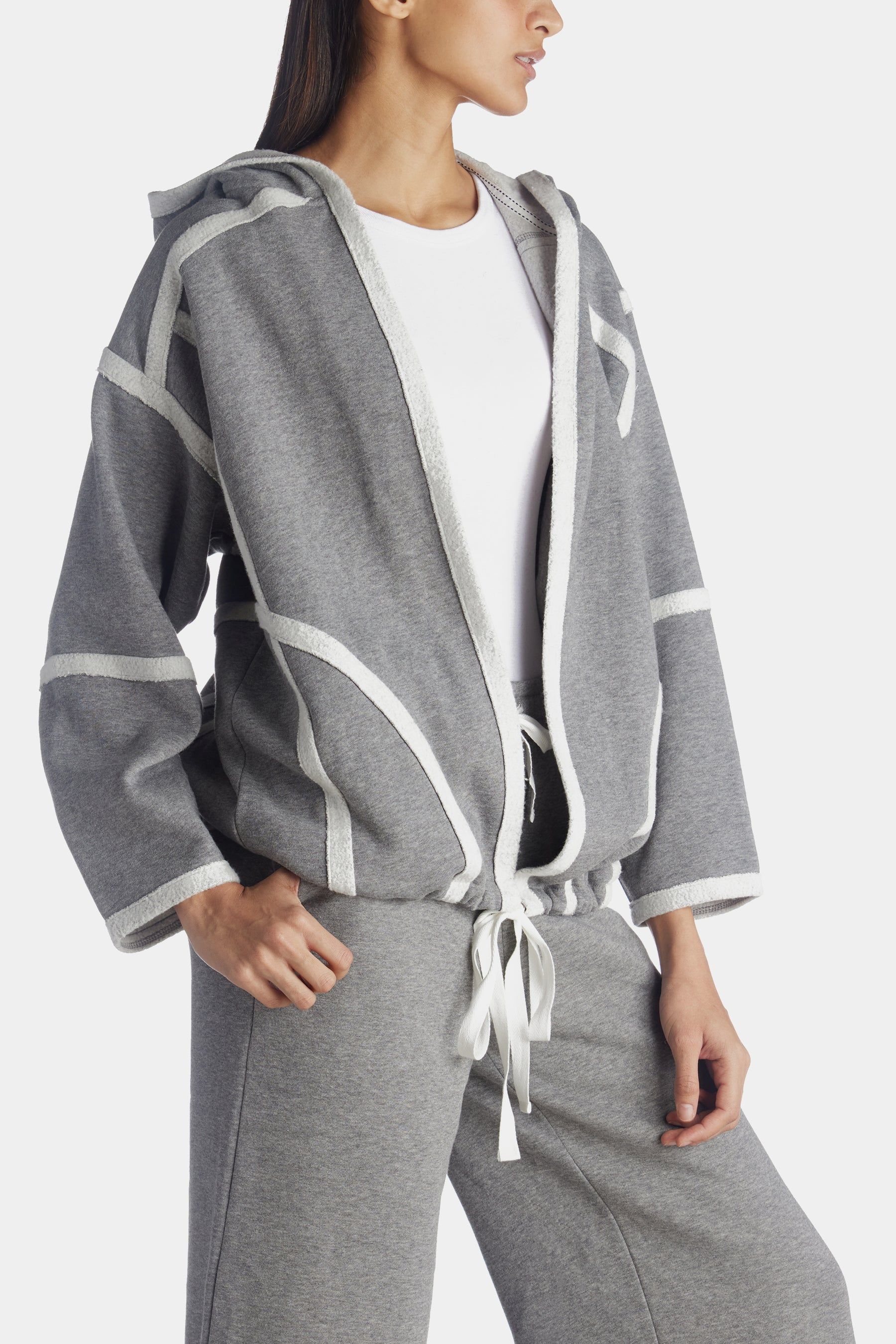 Fleece Sweatshirt Cardigan sold by Lord & Taylor product image thumbnail 9