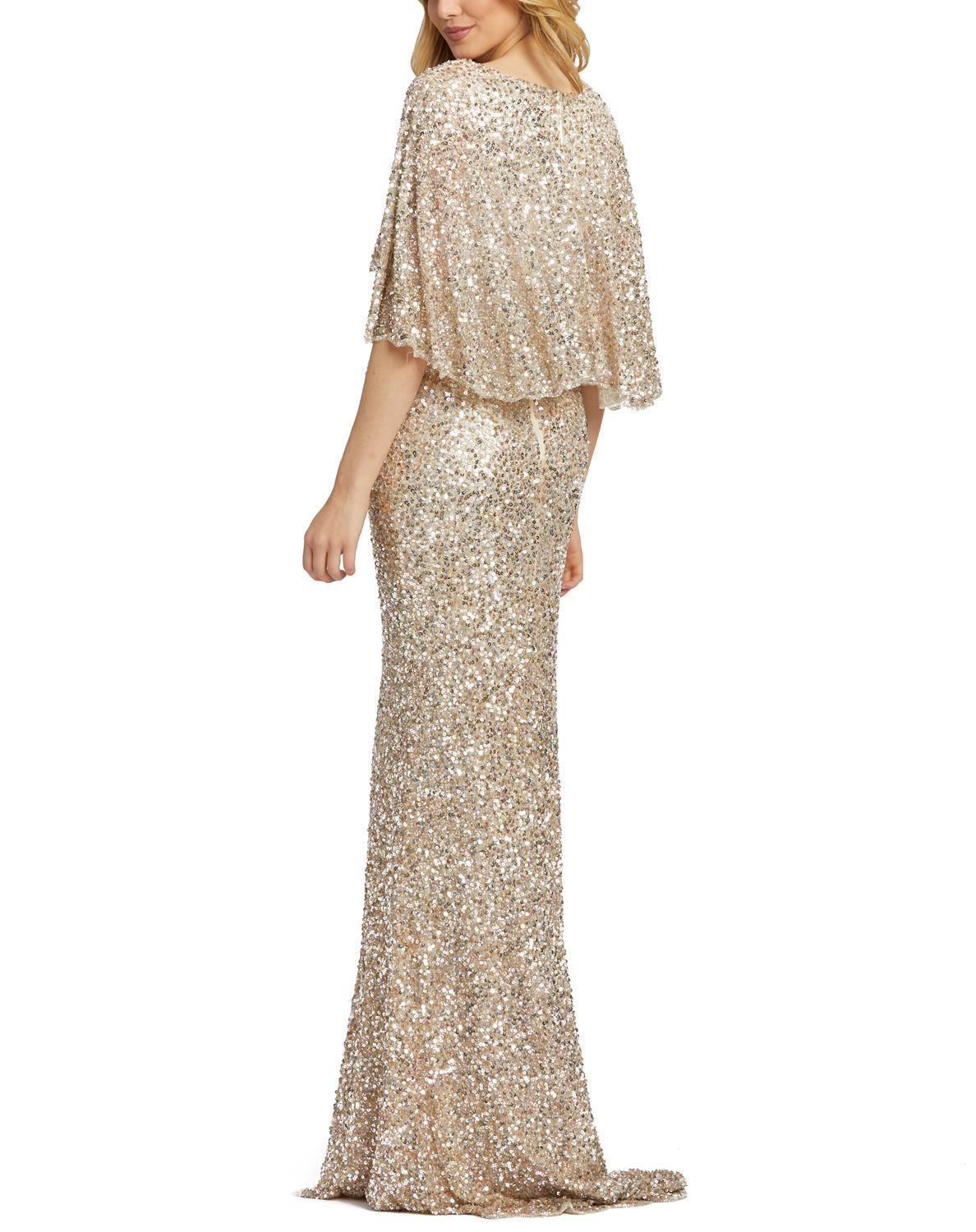 Beaded Capelette Gown sold by Lord & Taylor product image thumbnail 11
