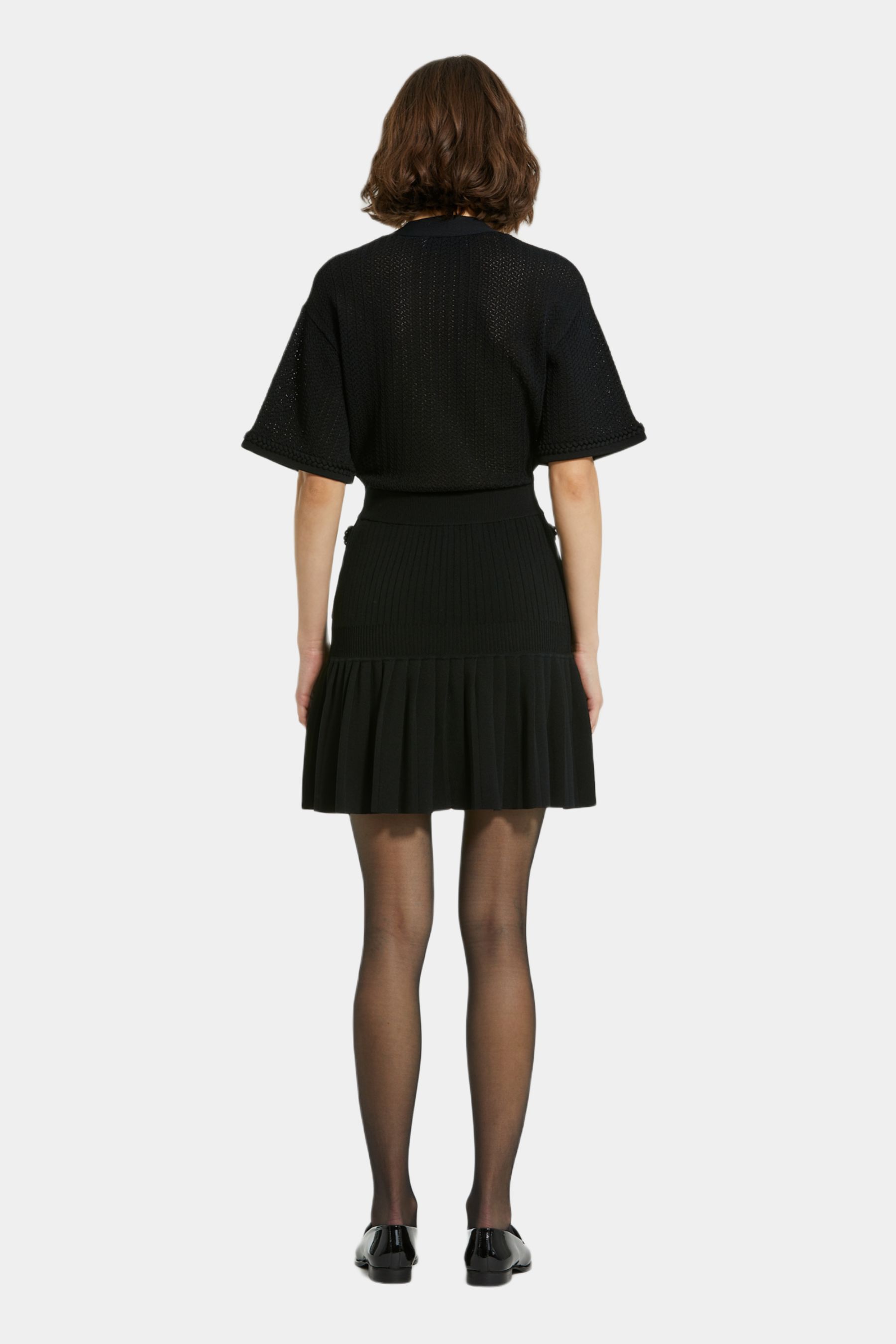 Short Sleeve Button Up Dress With Pleated Hem sold by Lord & Taylor product image thumbnail 2