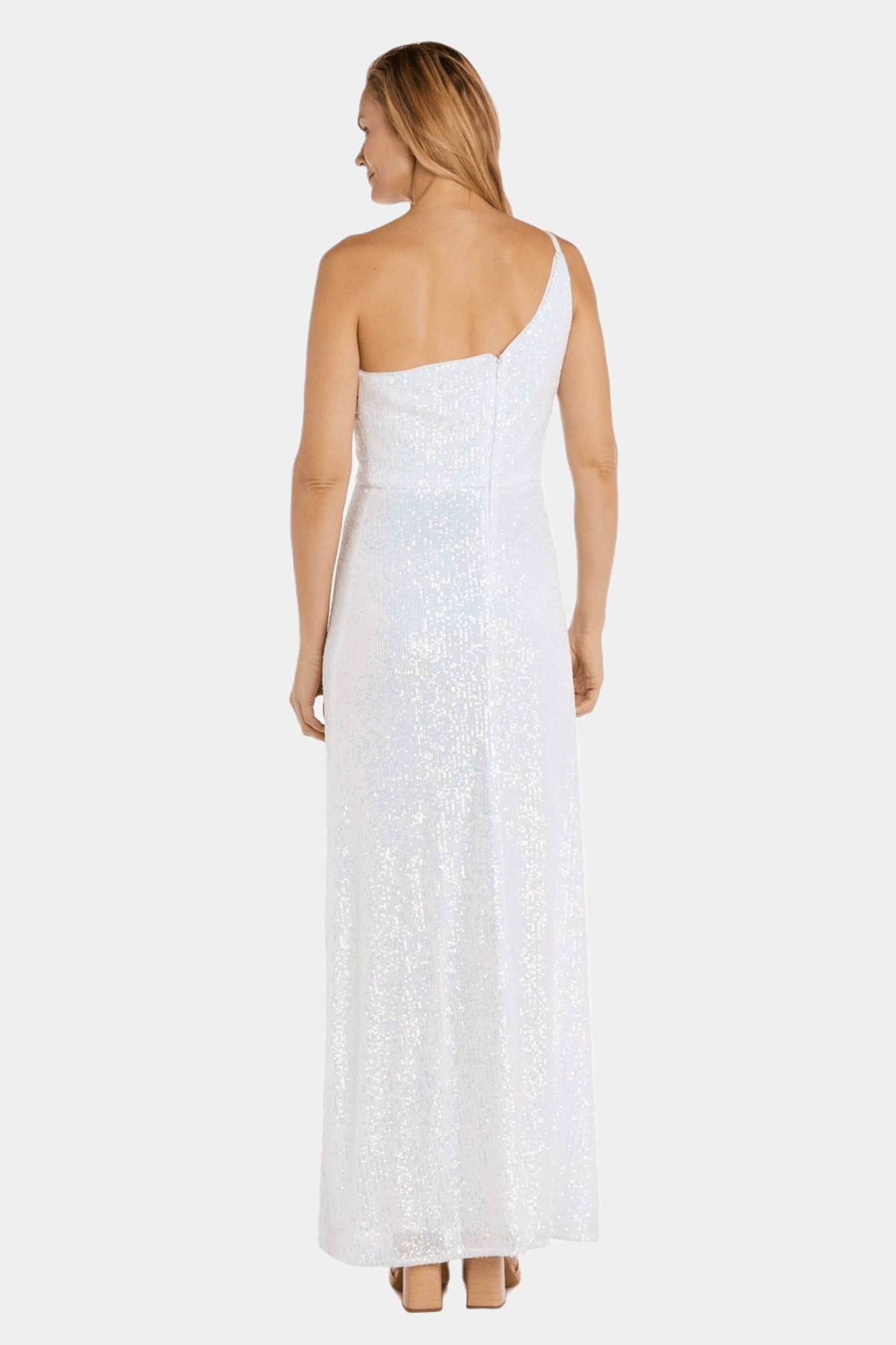 Long One Shoulder Sequin Dress sold by Lord & Taylor product image thumbnail 10