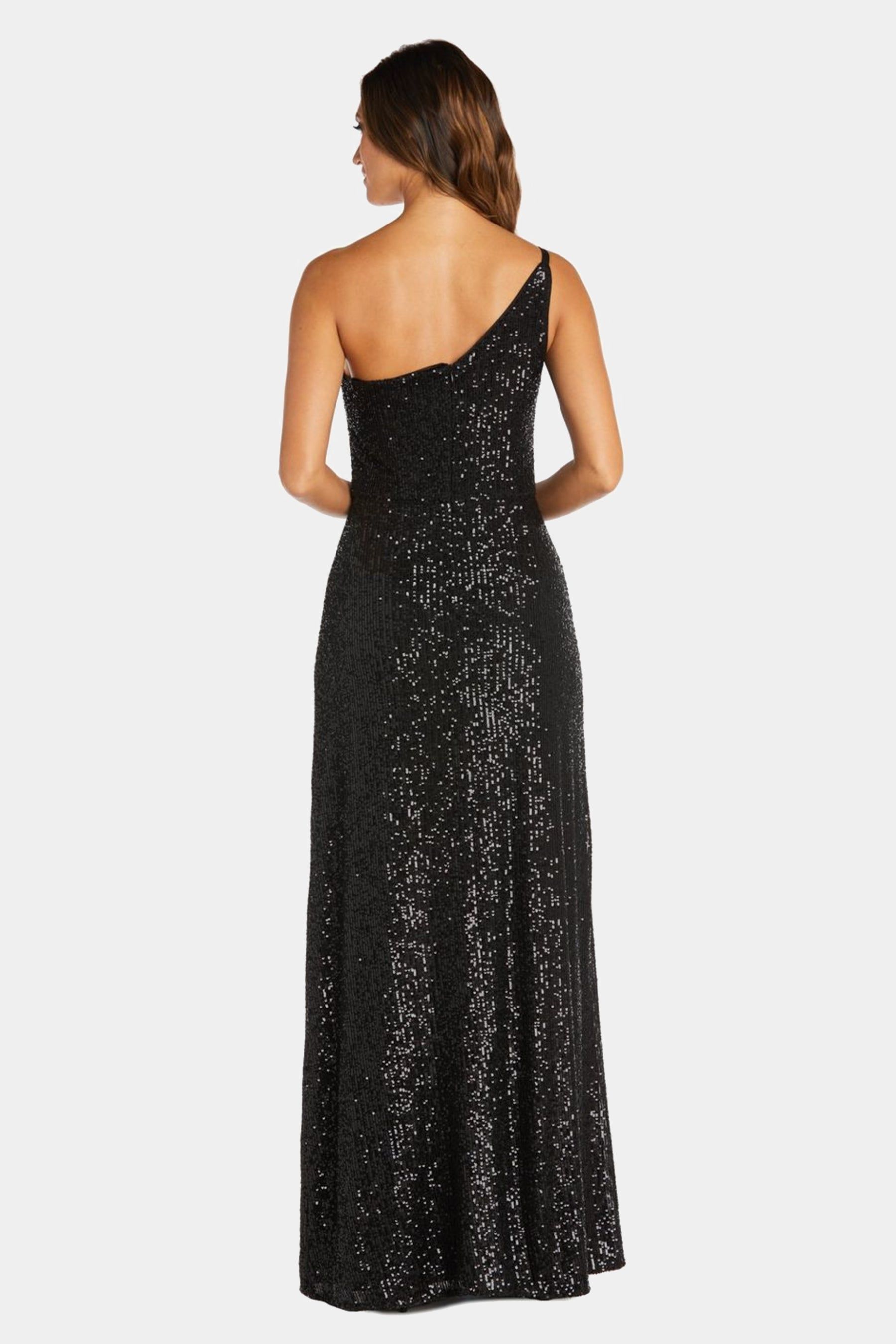 Long One Shoulder Sequin Dress sold by Lord & Taylor product image thumbnail 4