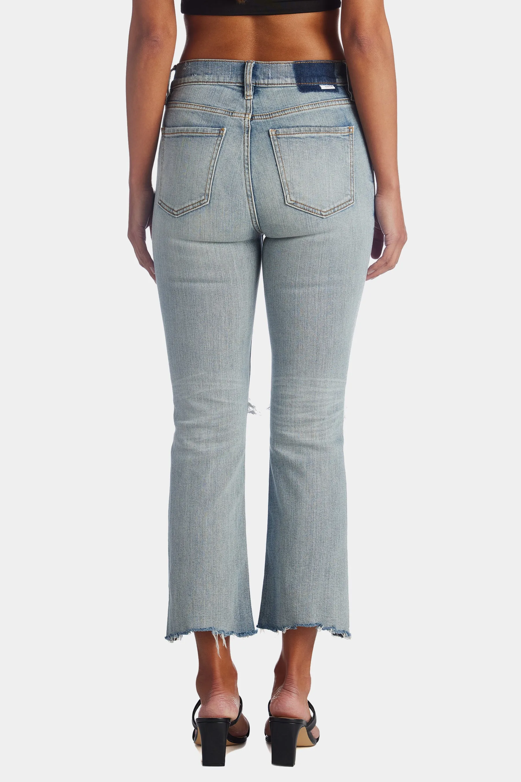 Shy Girl High Rise Crop Flare Leg Jeans sold by Lord & Taylor product image thumbnail 4