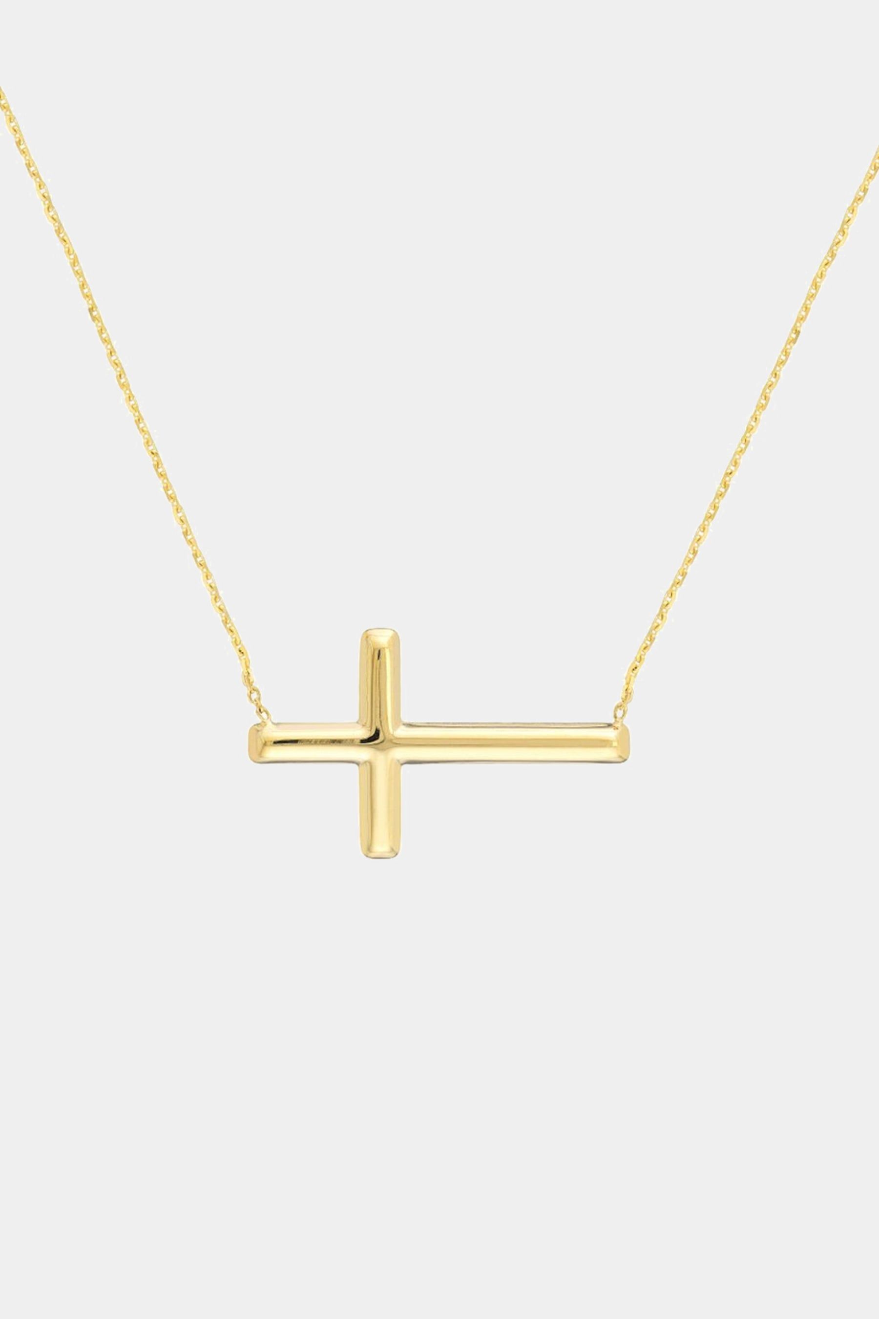 Large Sideways Cross Adjustable Necklace sold by Lord & Taylor