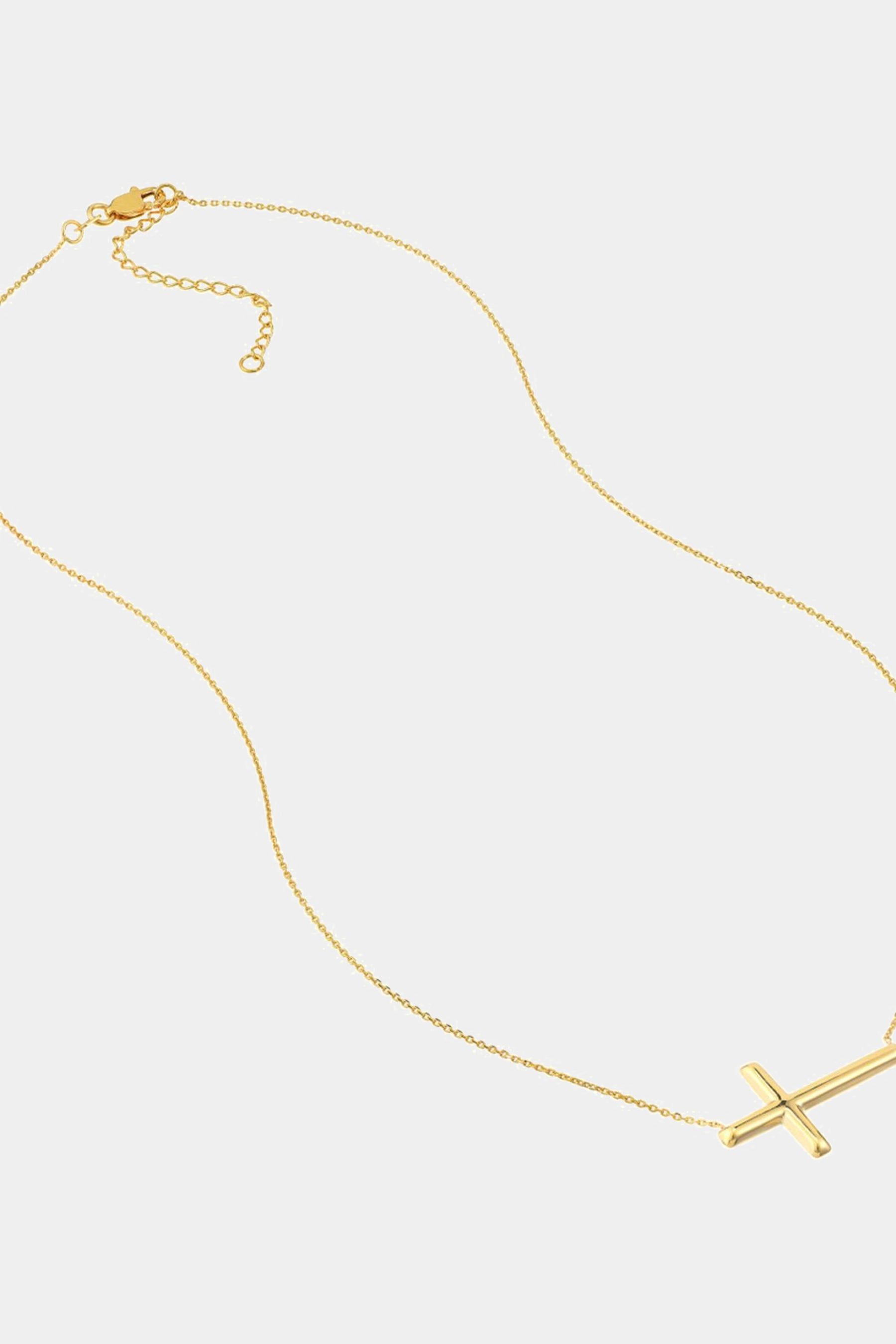 Large Sideways Cross Adjustable Necklace sold by Lord & Taylor product image thumbnail 4