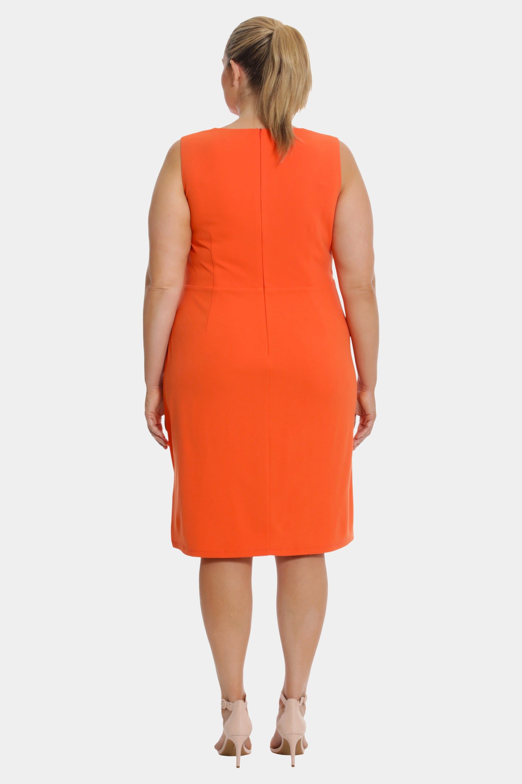 Sleeveless Tuck Midi Dress sold by Lord & Taylor product image thumbnail 2