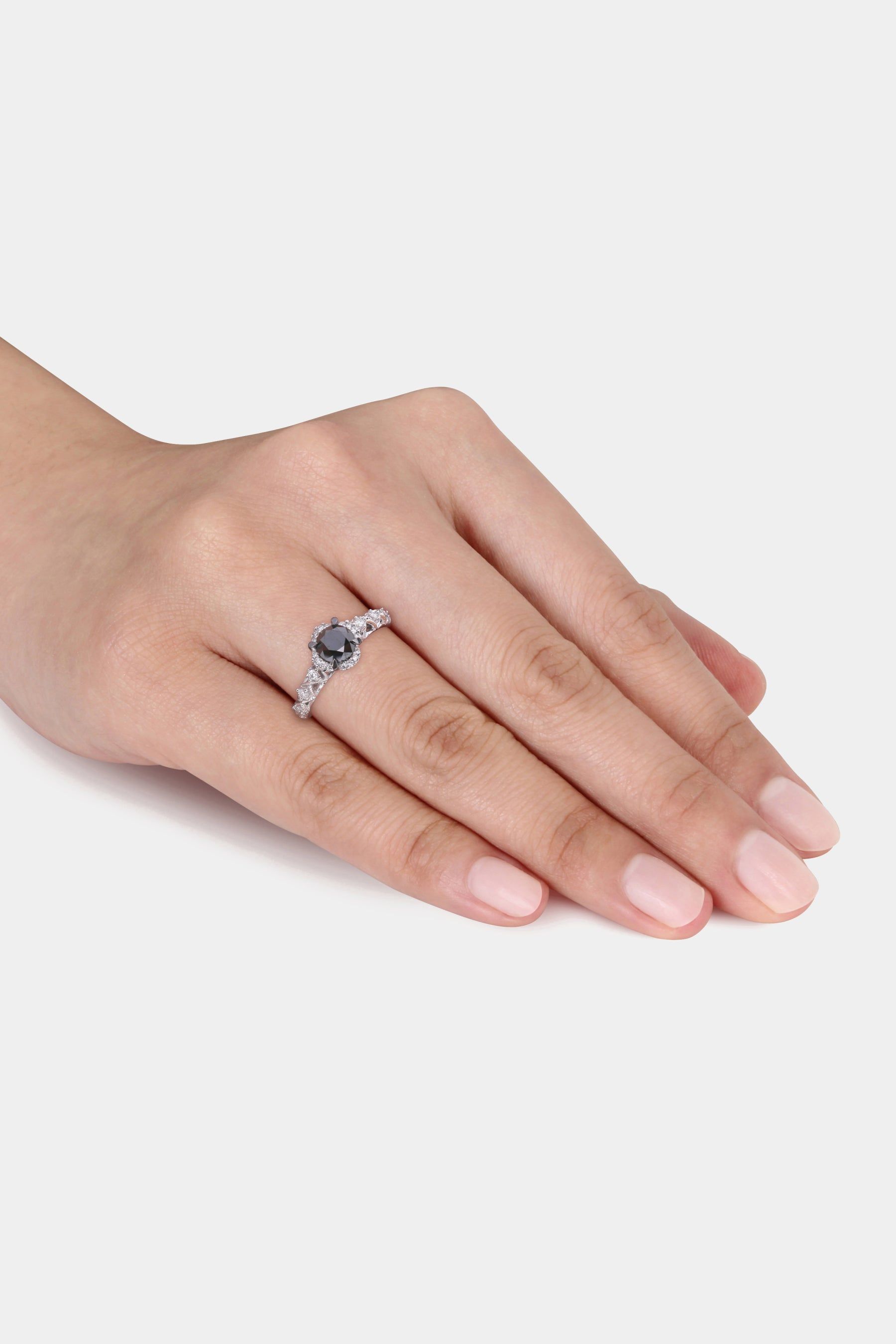 Diamond 14k White Gold Ring sold by Lord & Taylor product image thumbnail 3