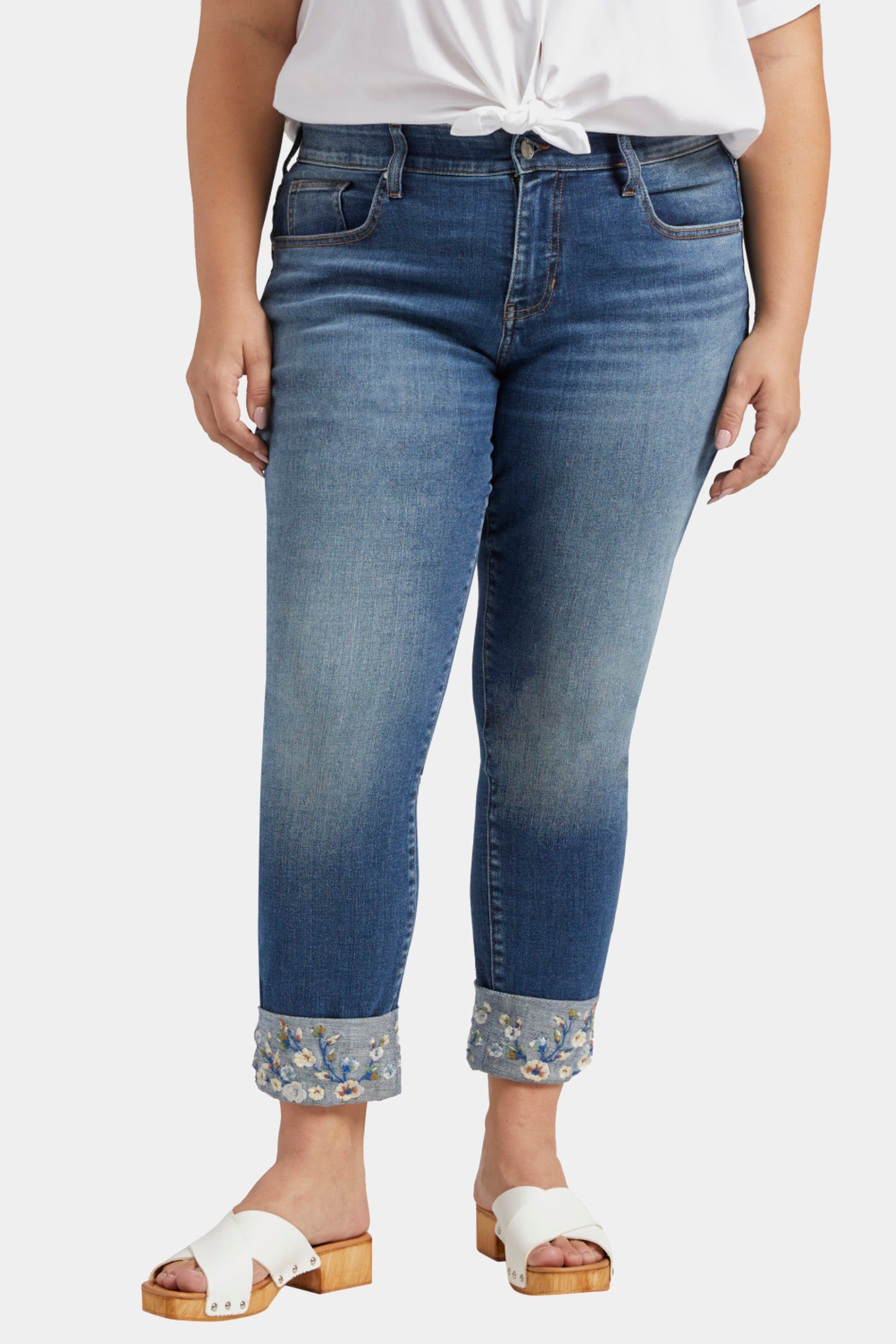 Carter Mid Rise Girlfriend Jeans sold by Lord & Taylor