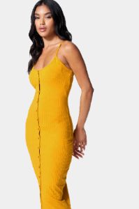Button Front Rib Midi Dress sold by Lord & Taylor