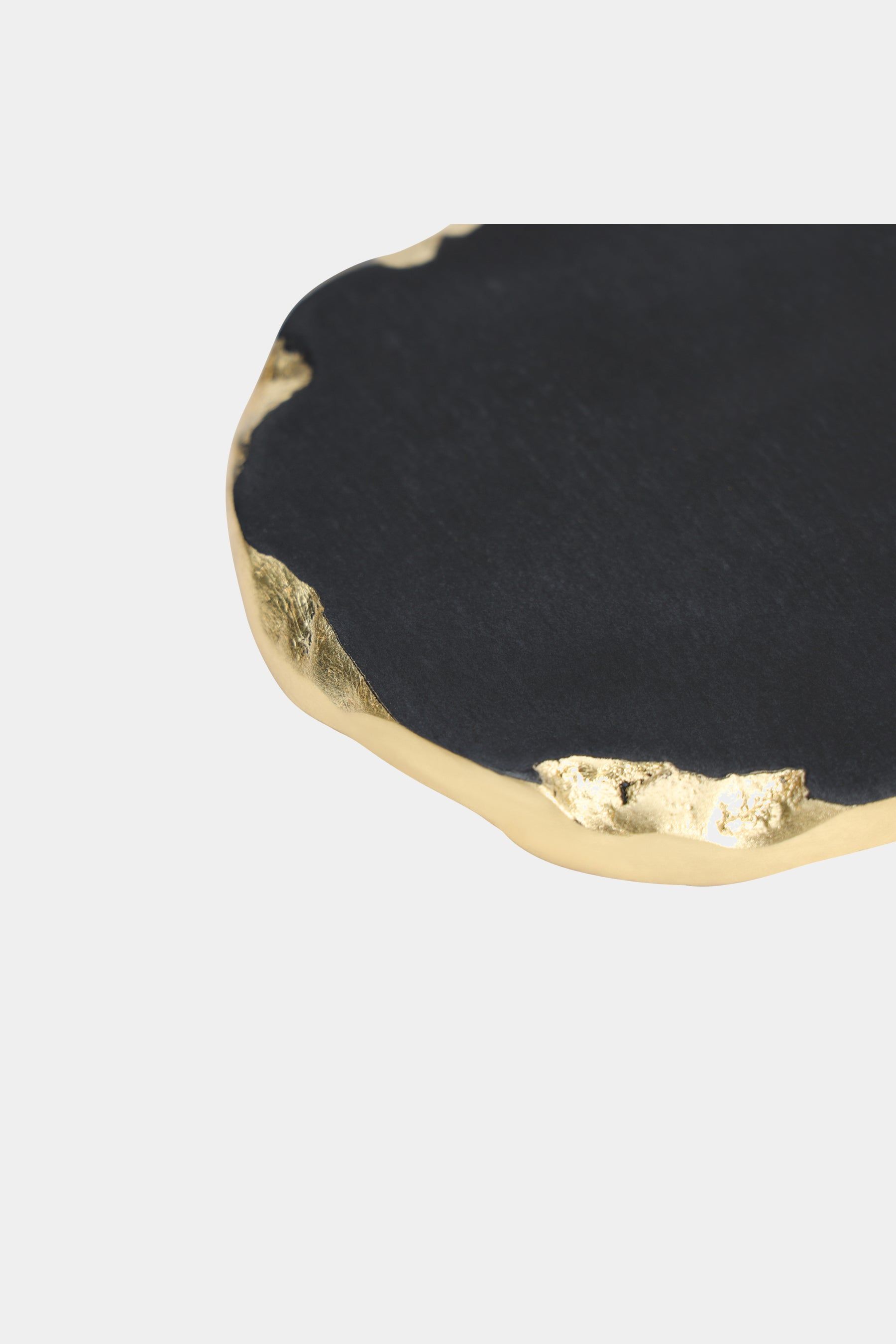 Lavi Black Marble Gold Organic Edge Coaster Set sold by Lord & Taylor product image thumbnail 3