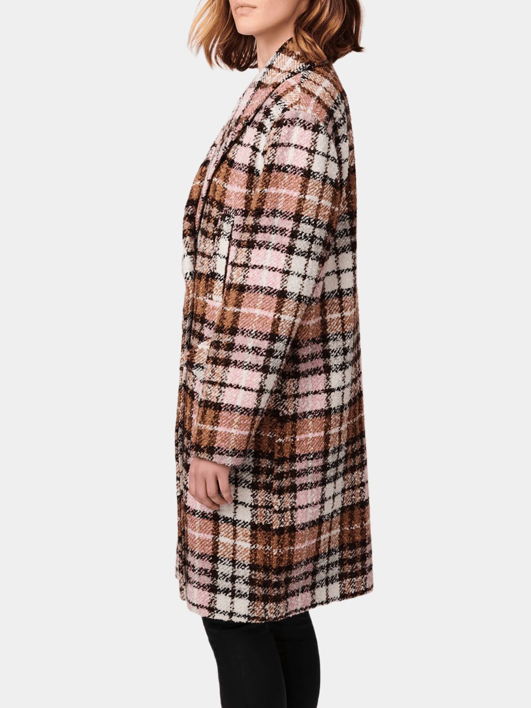 Plaid Wool Double Breasted Coat sold by Lord & Taylor product image thumbnail 3