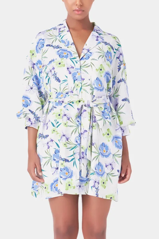 Floral Print Belted Collared Dress sold by Lord & Taylor