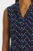 Chevron Dot Triple Pleat Blouse sold by Lord & Taylor