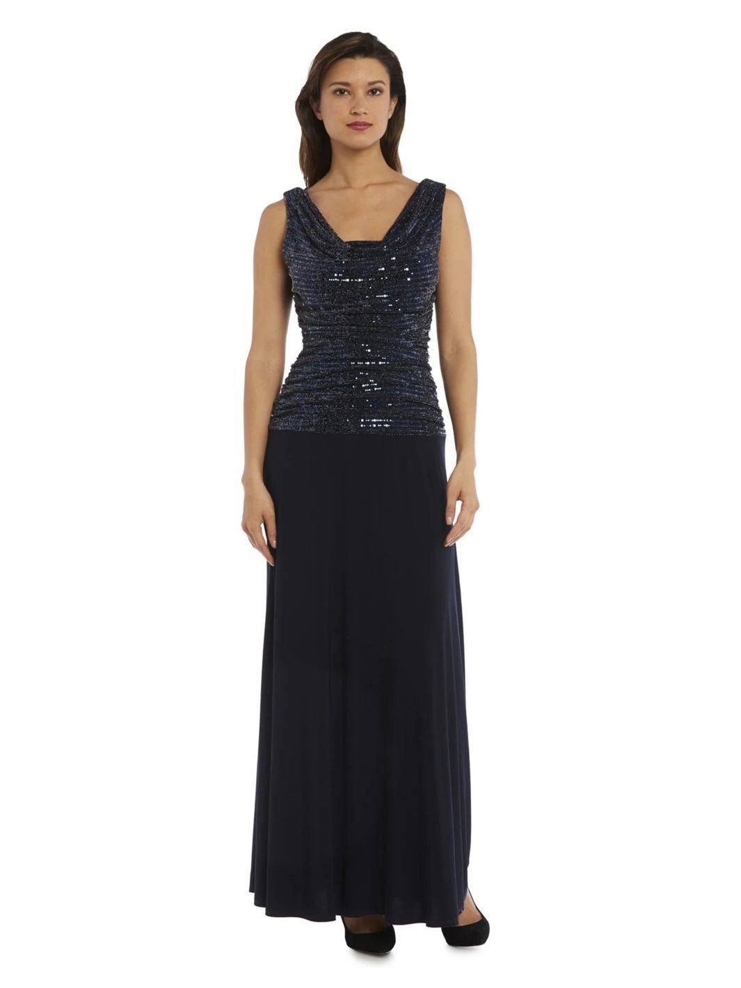 Sleeveless Maxi Gown With Sequined Top sold by Lord & Taylor product image thumbnail 7