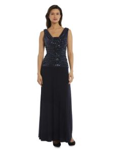 Sleeveless Maxi Gown With Sequined Top sold by Lord & Taylor