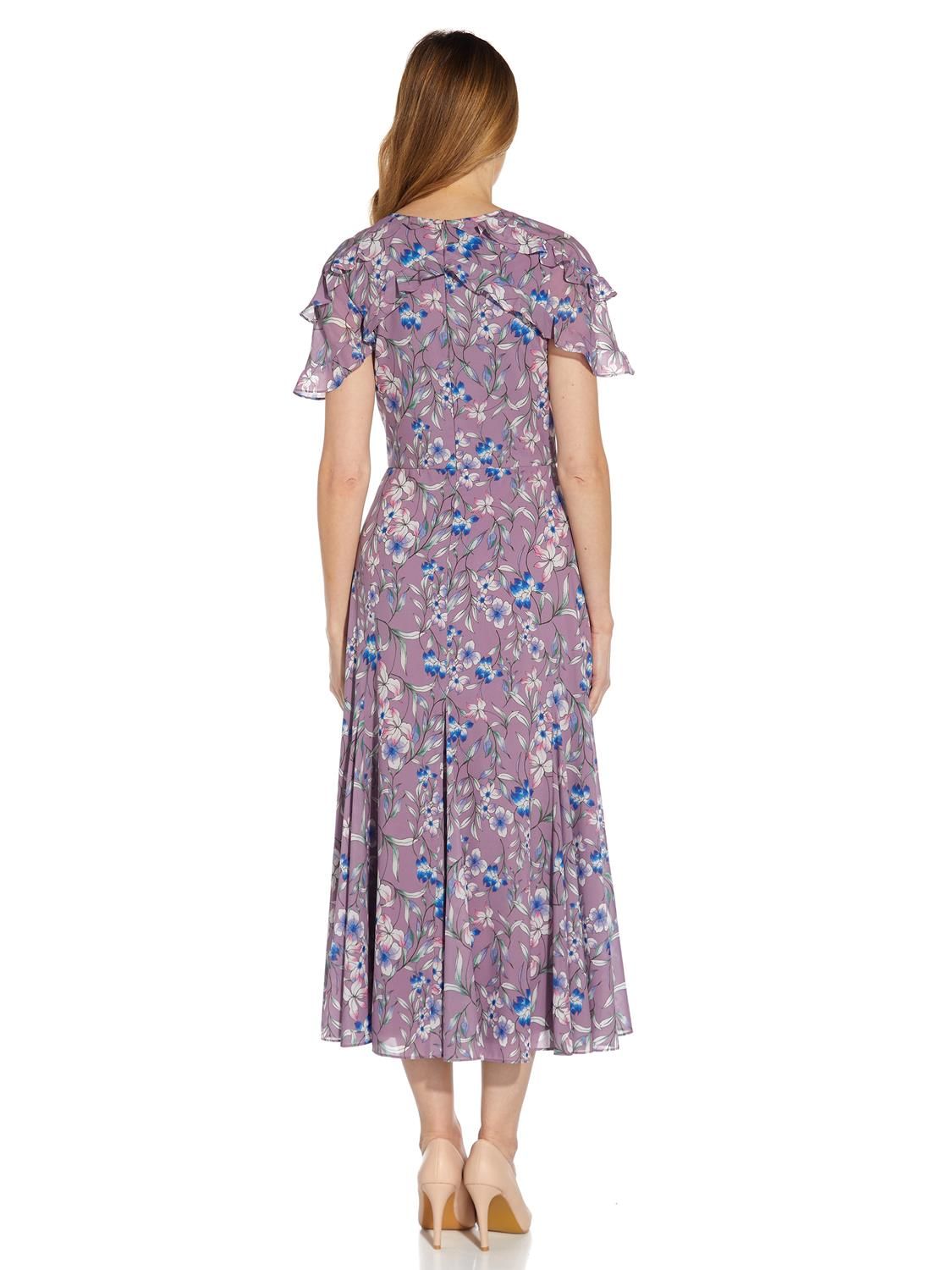 Floral Print Ruffle Midi Dress sold by Lord & Taylor product image thumbnail 2