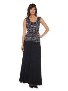 Sleeveless Maxi Gown With Sequined Top sold by Lord & Taylor