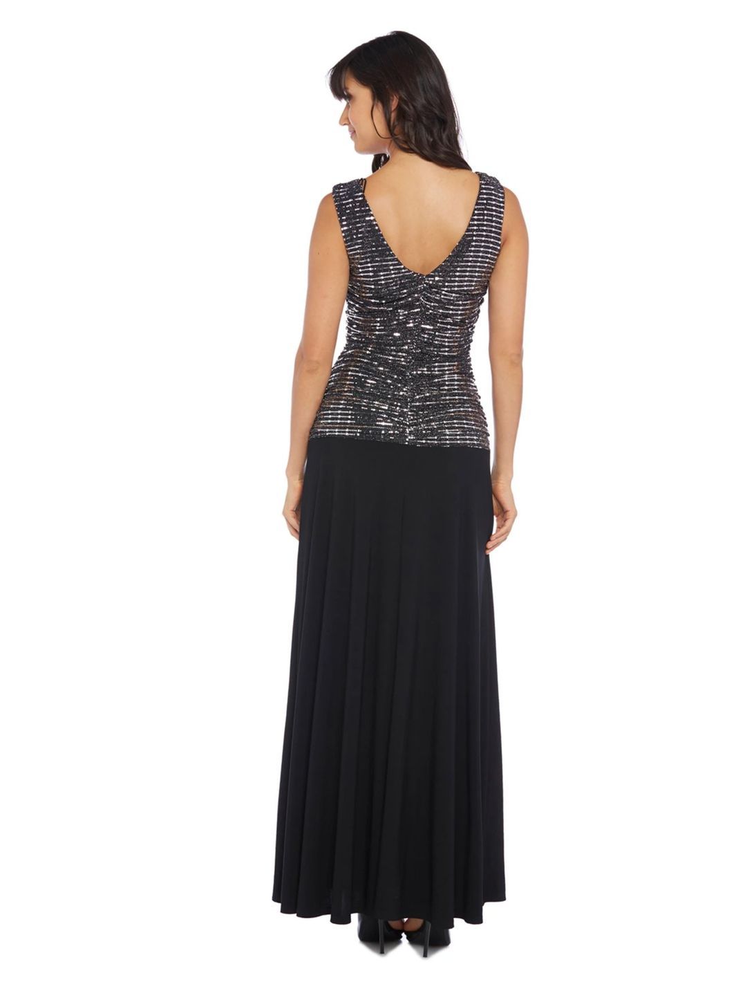 Sleeveless Maxi Gown With Sequined Top sold by Lord & Taylor product image thumbnail 5