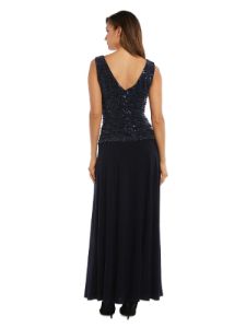 Sleeveless Maxi Gown With Sequined Top sold by Lord & Taylor