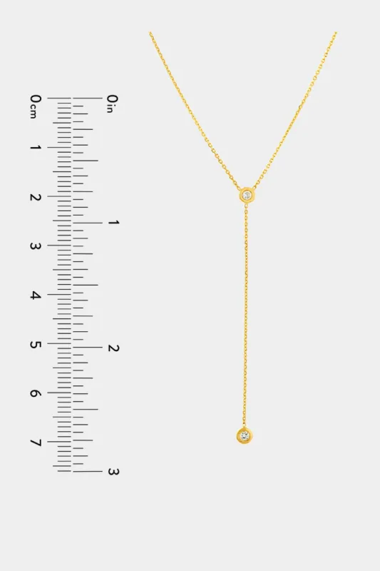 Adjustable Diamond Y Necklace sold by Lord & Taylor