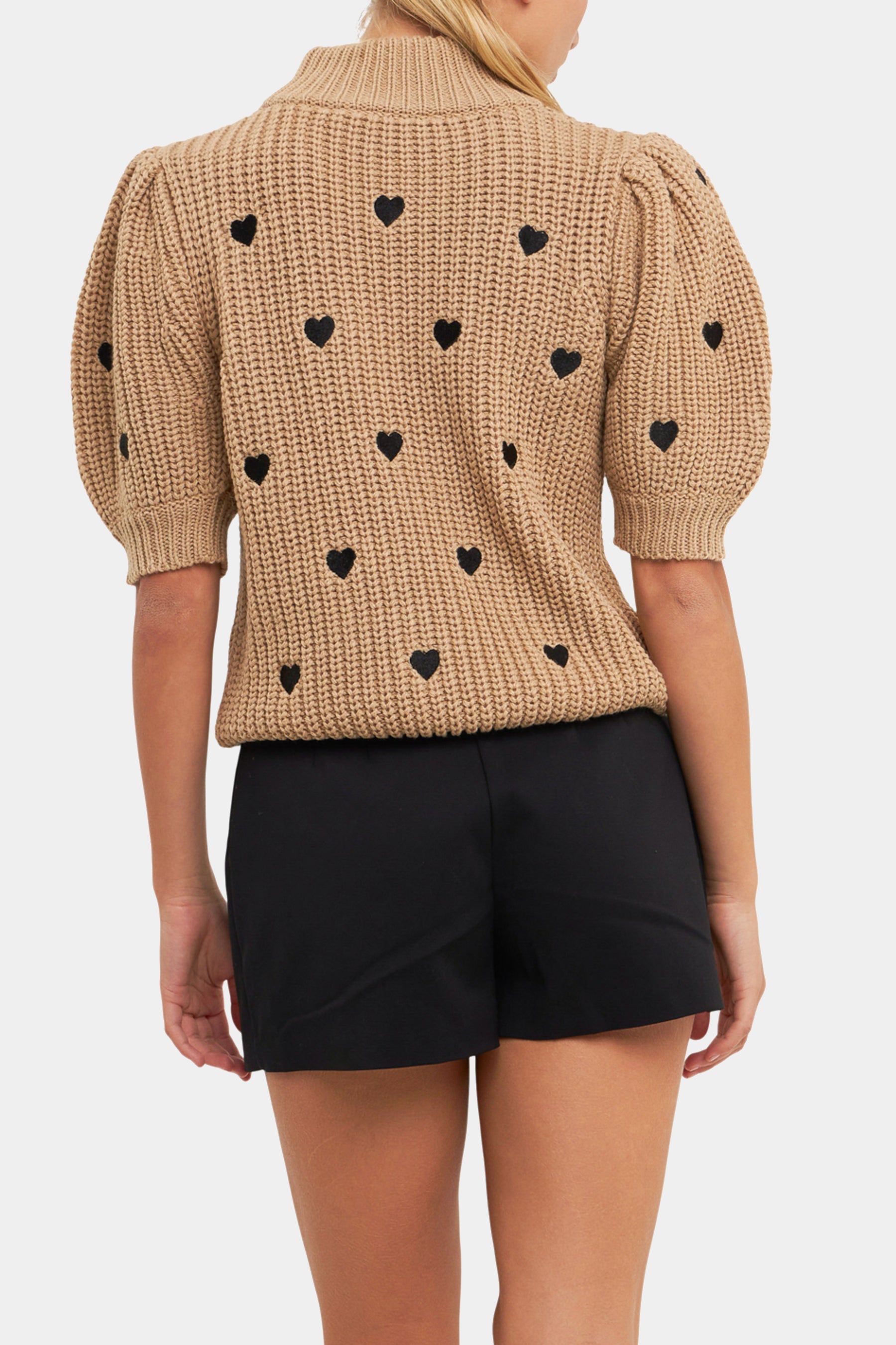 Heart Shape Embroidery Sweater sold by Lord & Taylor product image thumbnail 4