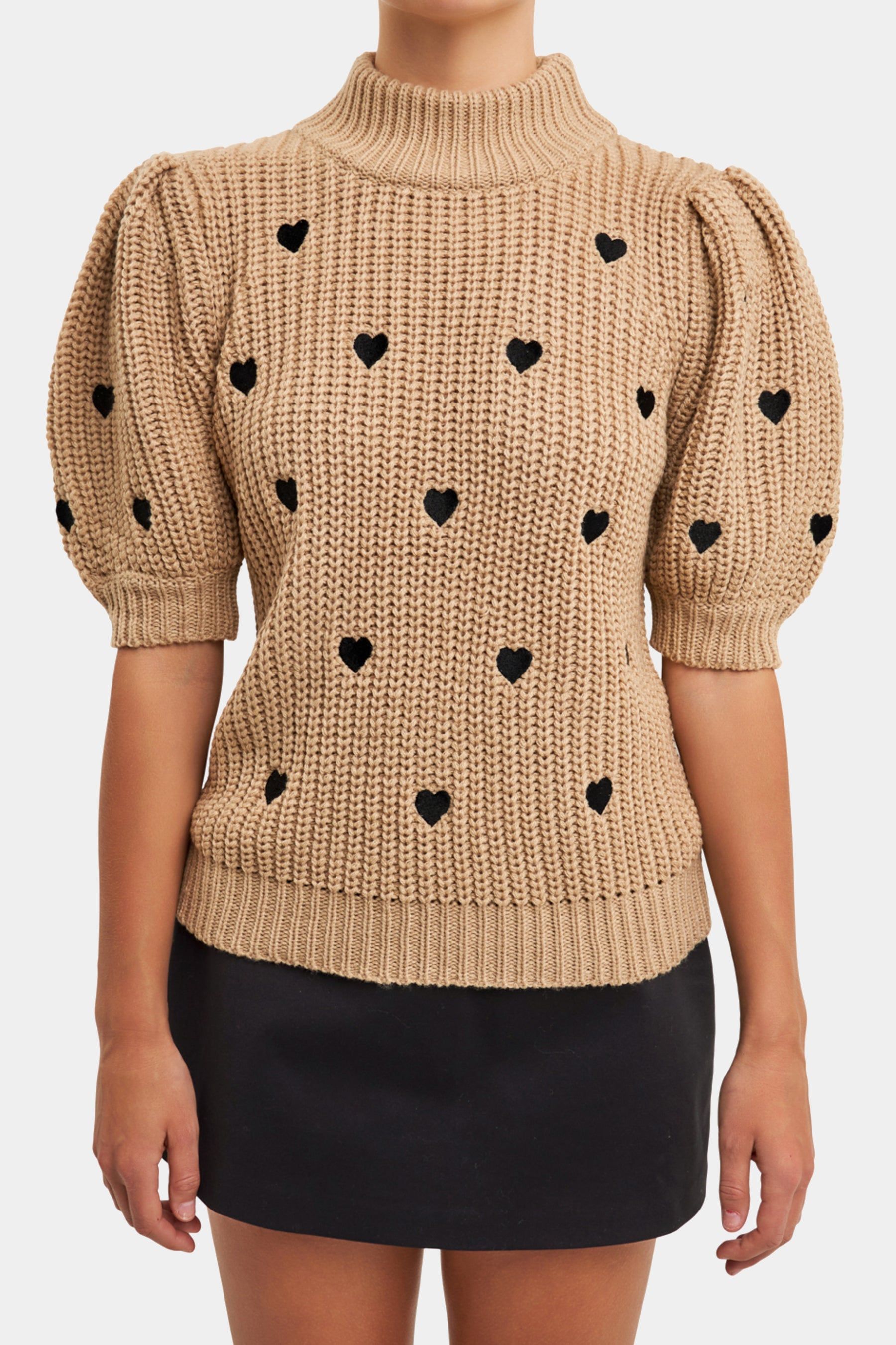 Heart Shape Embroidery Sweater sold by Lord & Taylor product image thumbnail 3