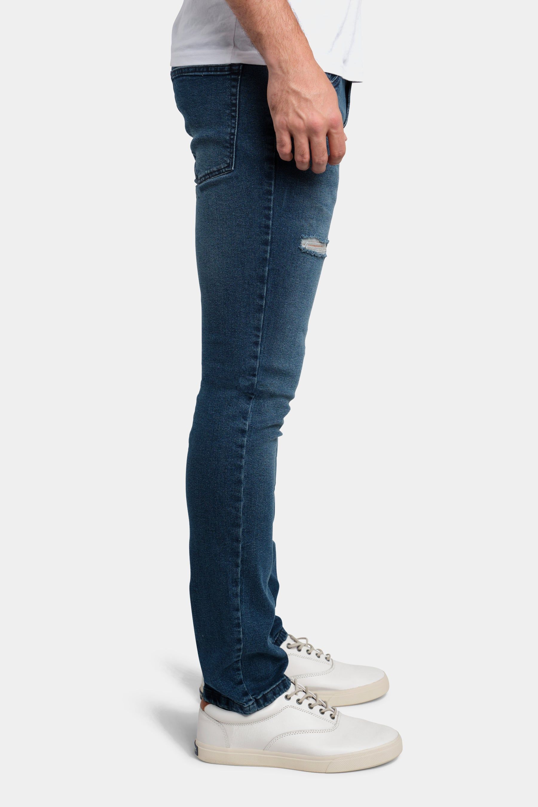 Slim Fit Abrasion Jeans sold by Lord & Taylor product image thumbnail 2