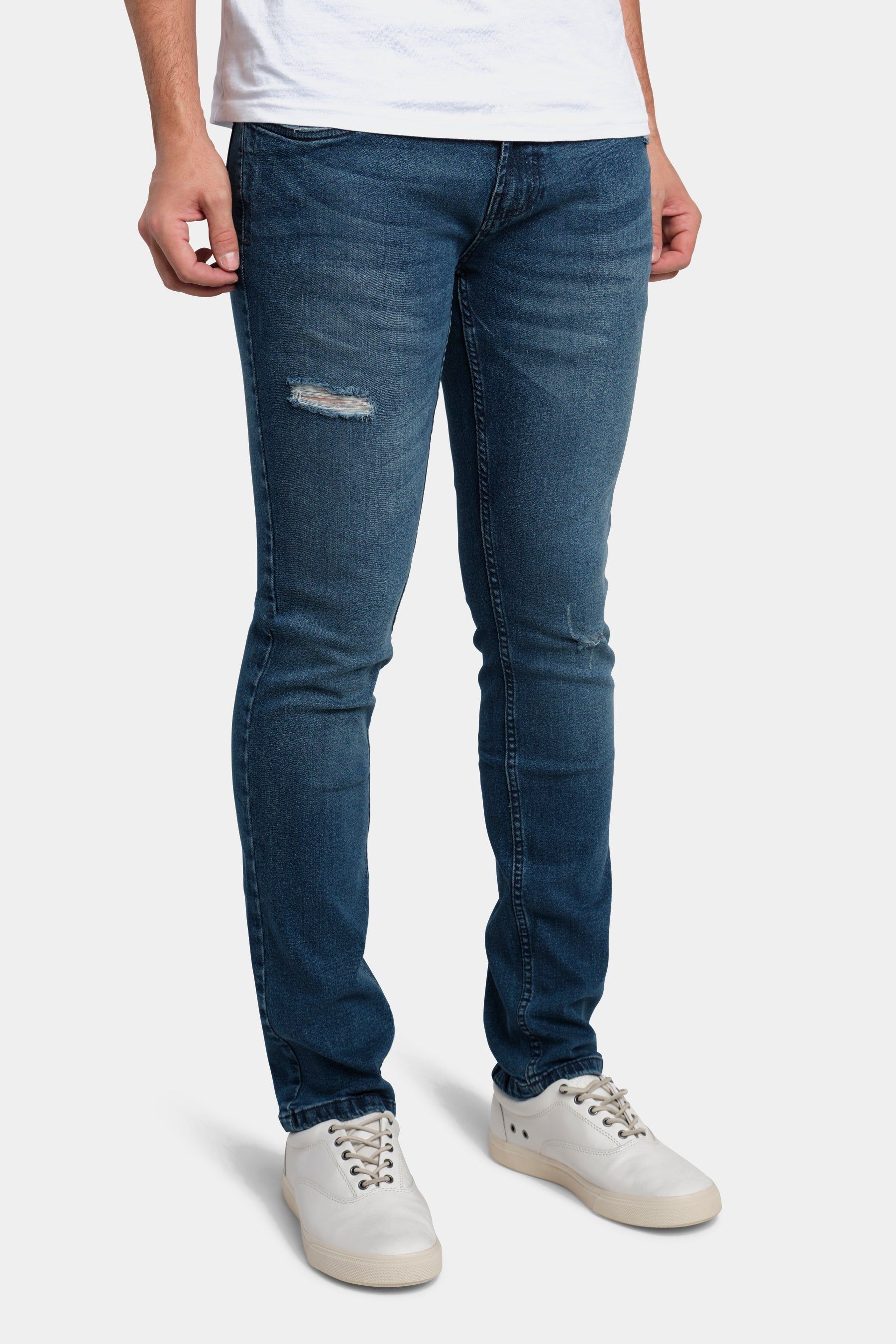 Slim Fit Abrasion Jeans sold by Lord & Taylor