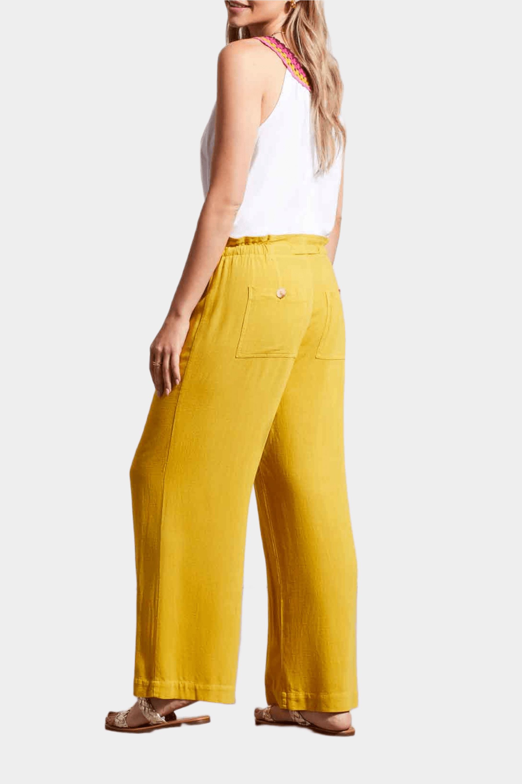 Paperbag Pull On Pocket & Drawcord Wide Leg Crop Pants sold by Lord & Taylor product image thumbnail 3