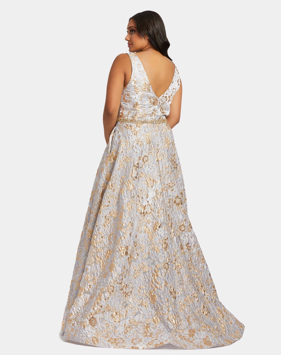 V-Neck Gown sold by Lord & Taylor product image thumbnail 2