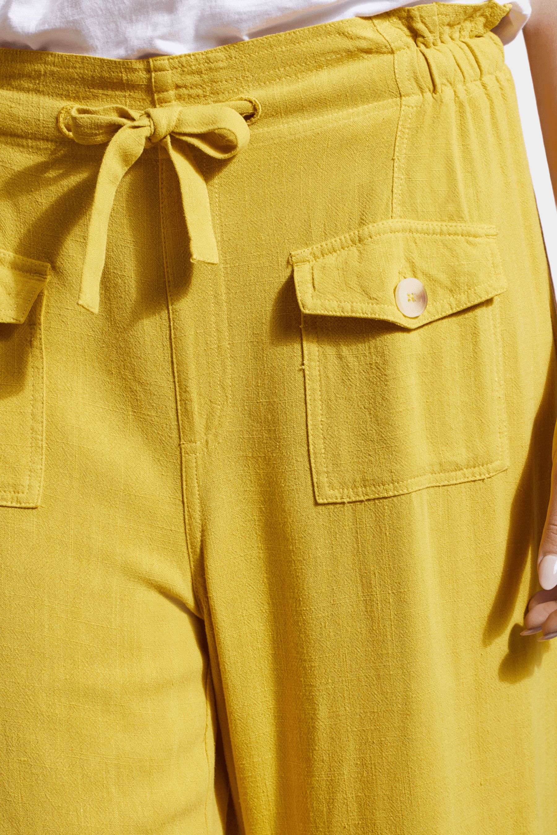 Paperbag Pull On Pocket & Drawcord Wide Leg Crop Pants sold by Lord & Taylor product image thumbnail 2