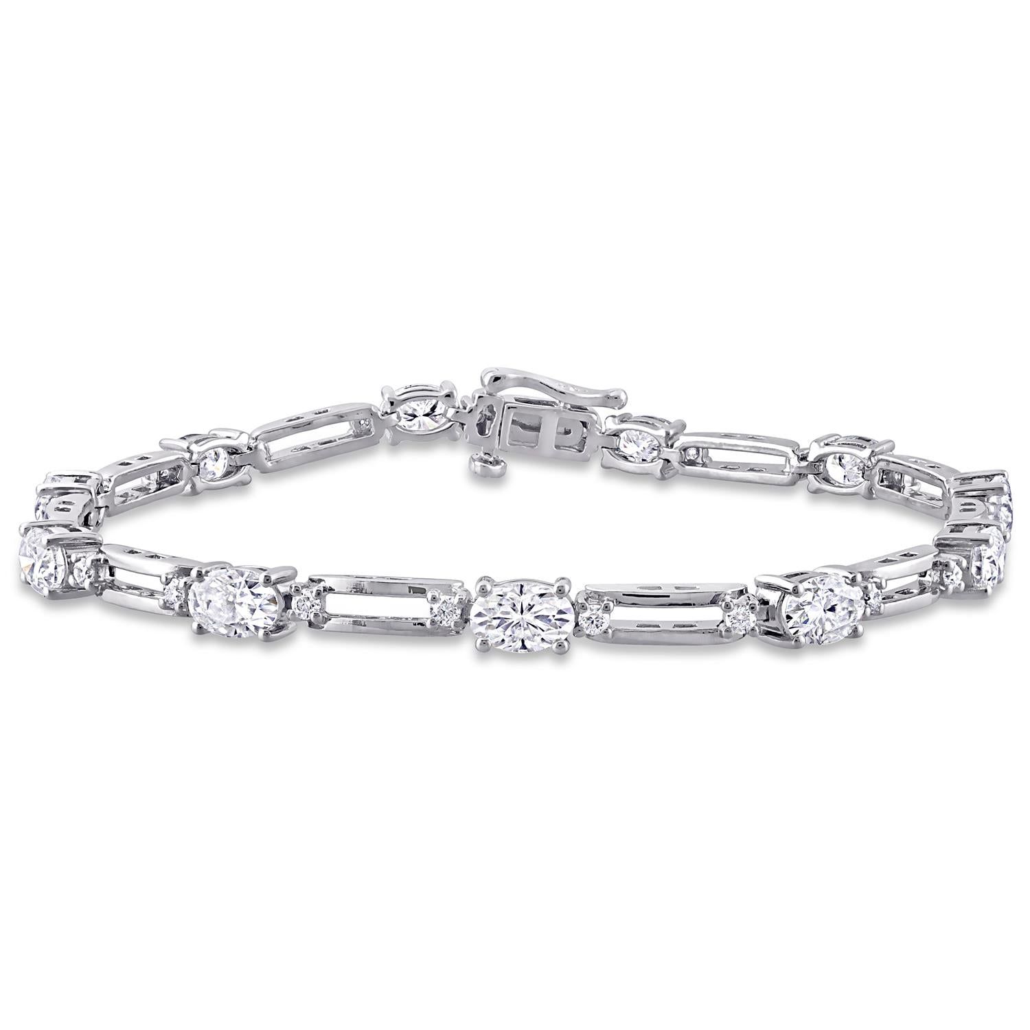 Moissanite Station Bracelet sold by Lord & Taylor product image thumbnail 3
