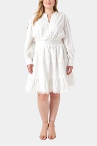 Lace Trim Mini Dress sold by Lord & Taylor