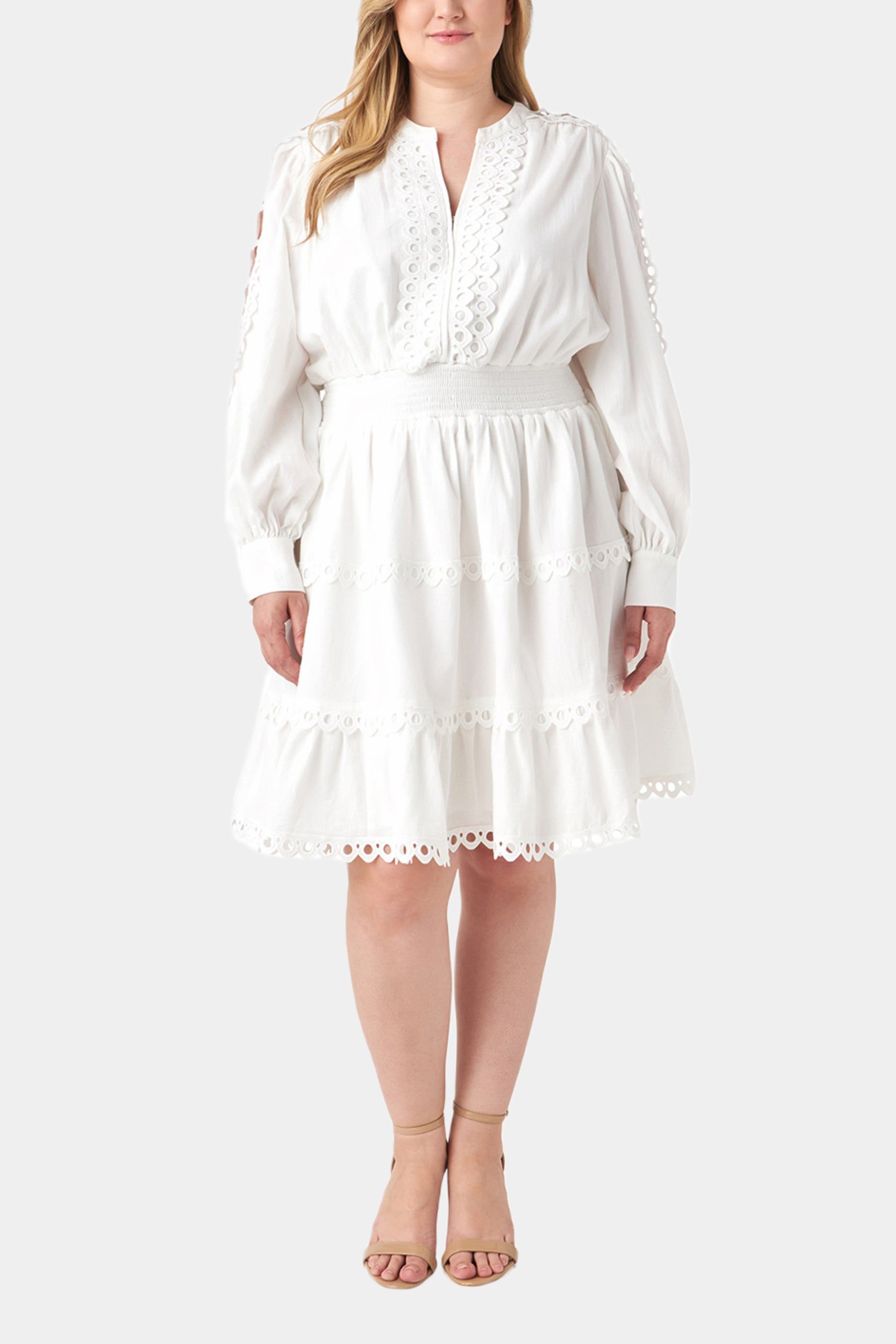 Lace Trim Mini Dress sold by Lord & Taylor product image thumbnail 7
