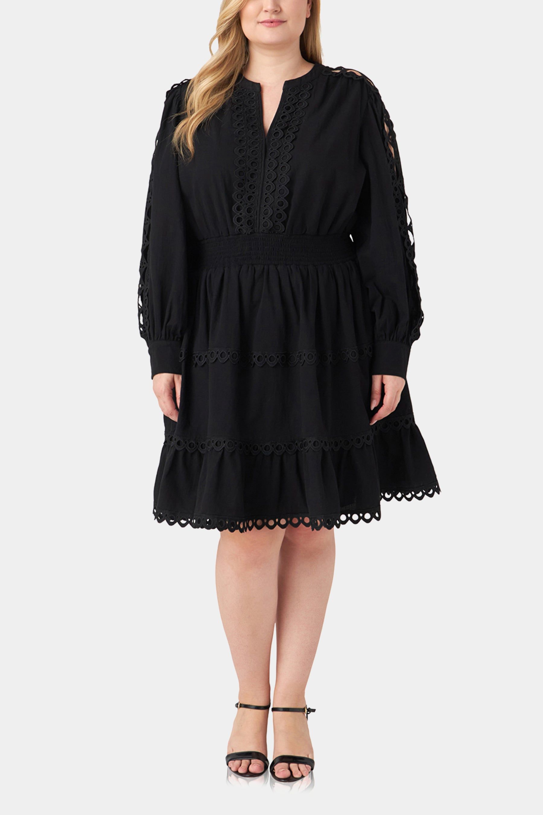 Lace Trim Mini Dress sold by Lord & Taylor