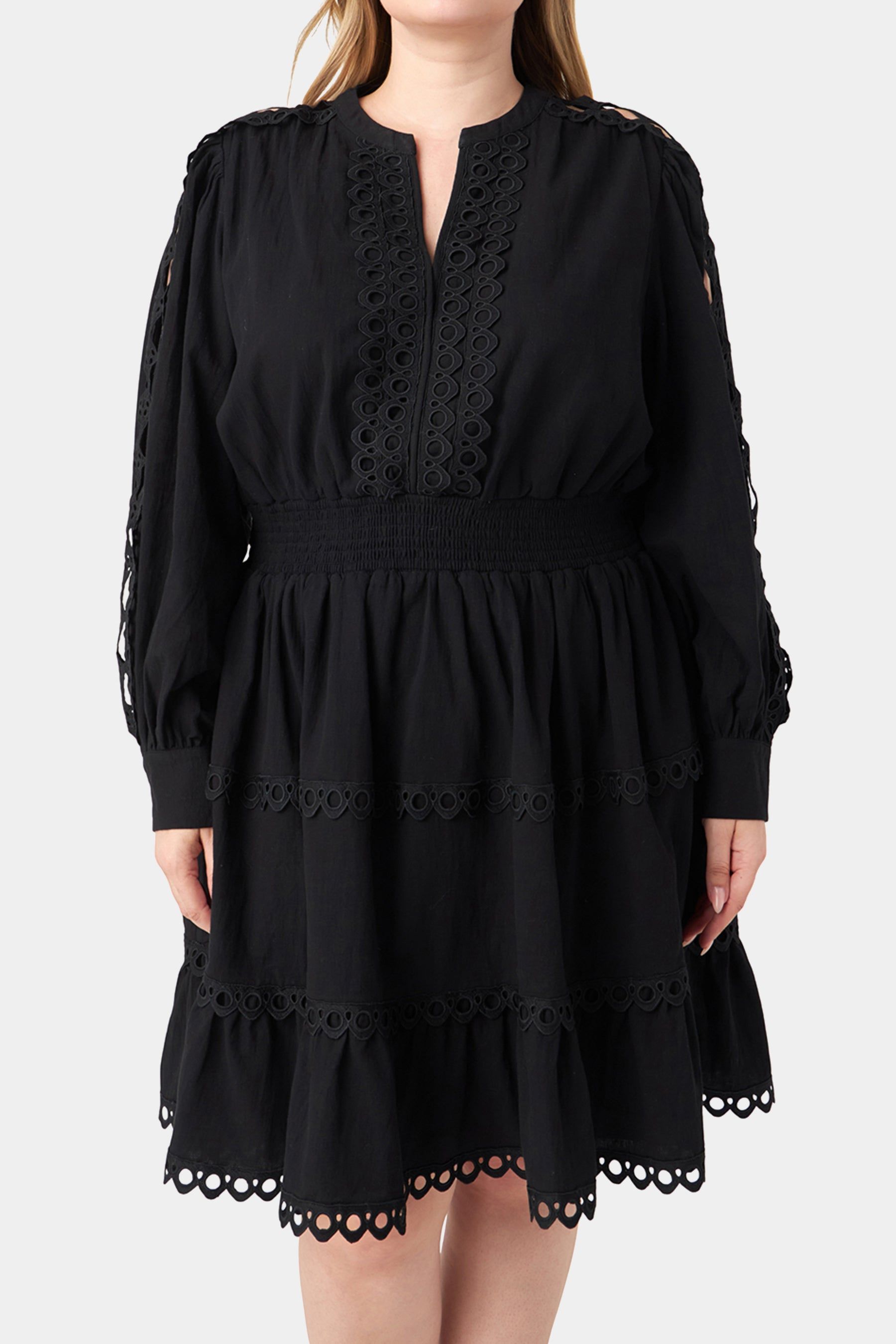 Lace Trim Mini Dress sold by Lord & Taylor product image thumbnail 5