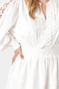 Lace Trim Mini Dress sold by Lord & Taylor
