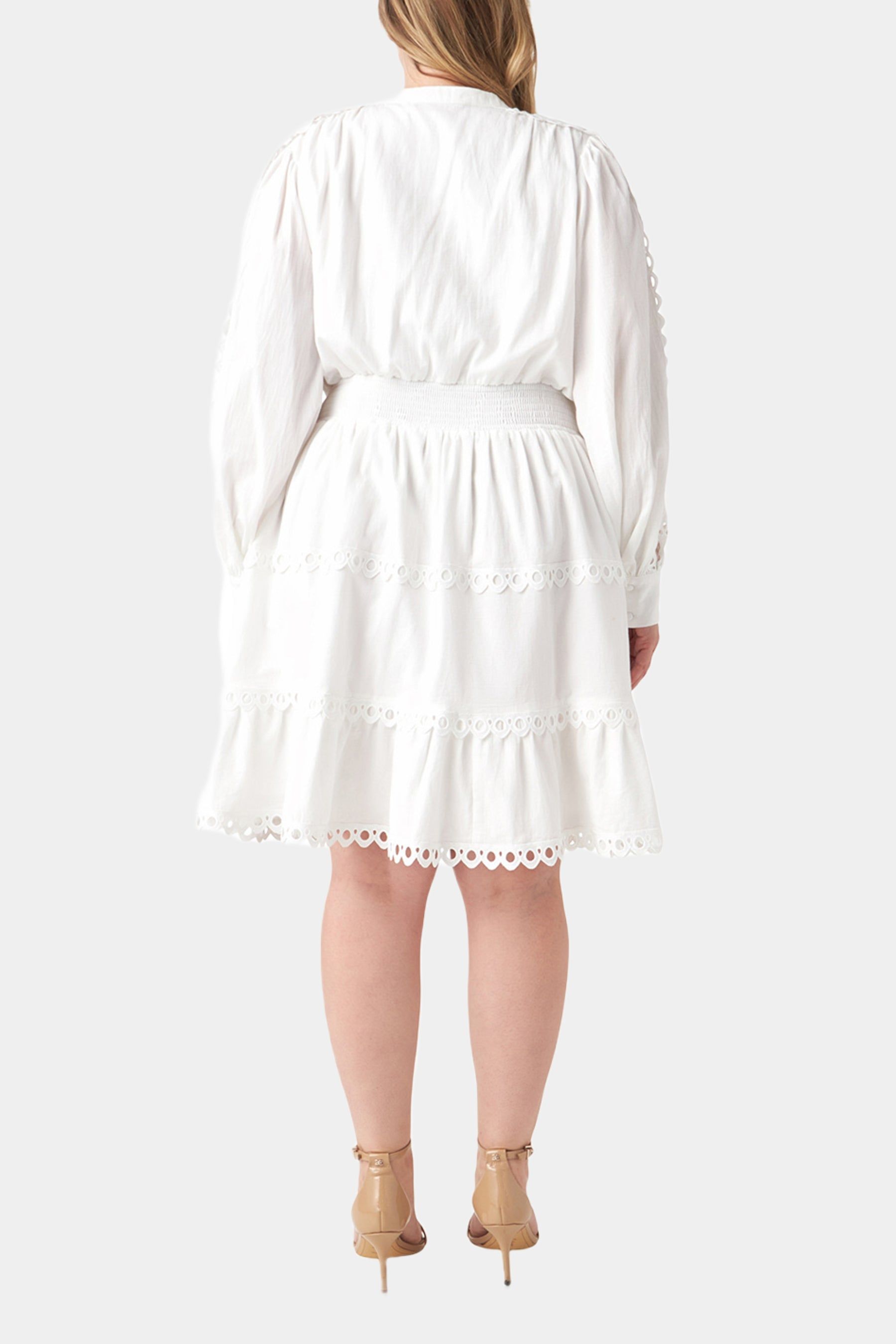 Lace Trim Mini Dress sold by Lord & Taylor product image thumbnail 3