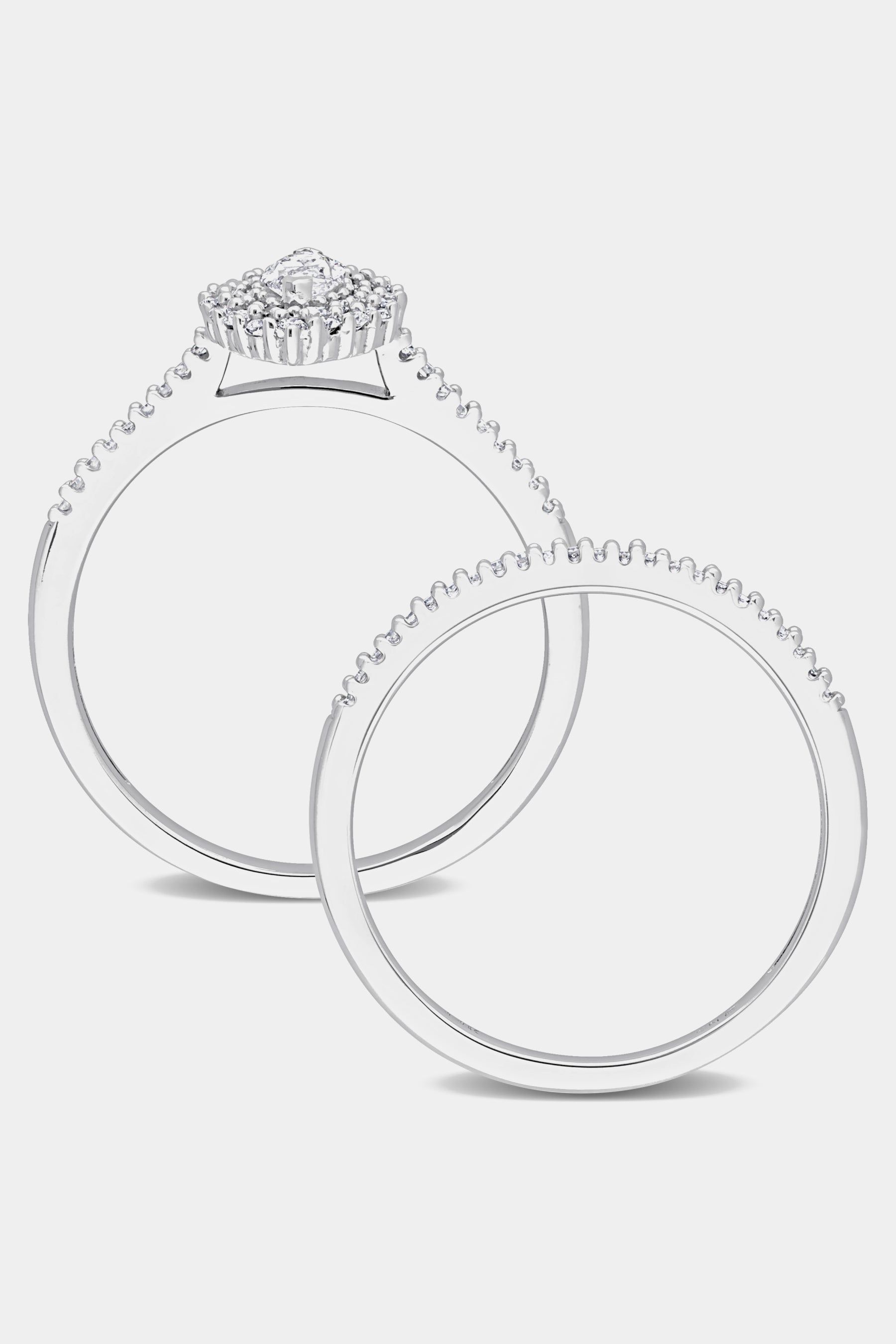 Diamond Marquise Double Halo 14k White Gold Ring sold by Lord & Taylor product image thumbnail 5